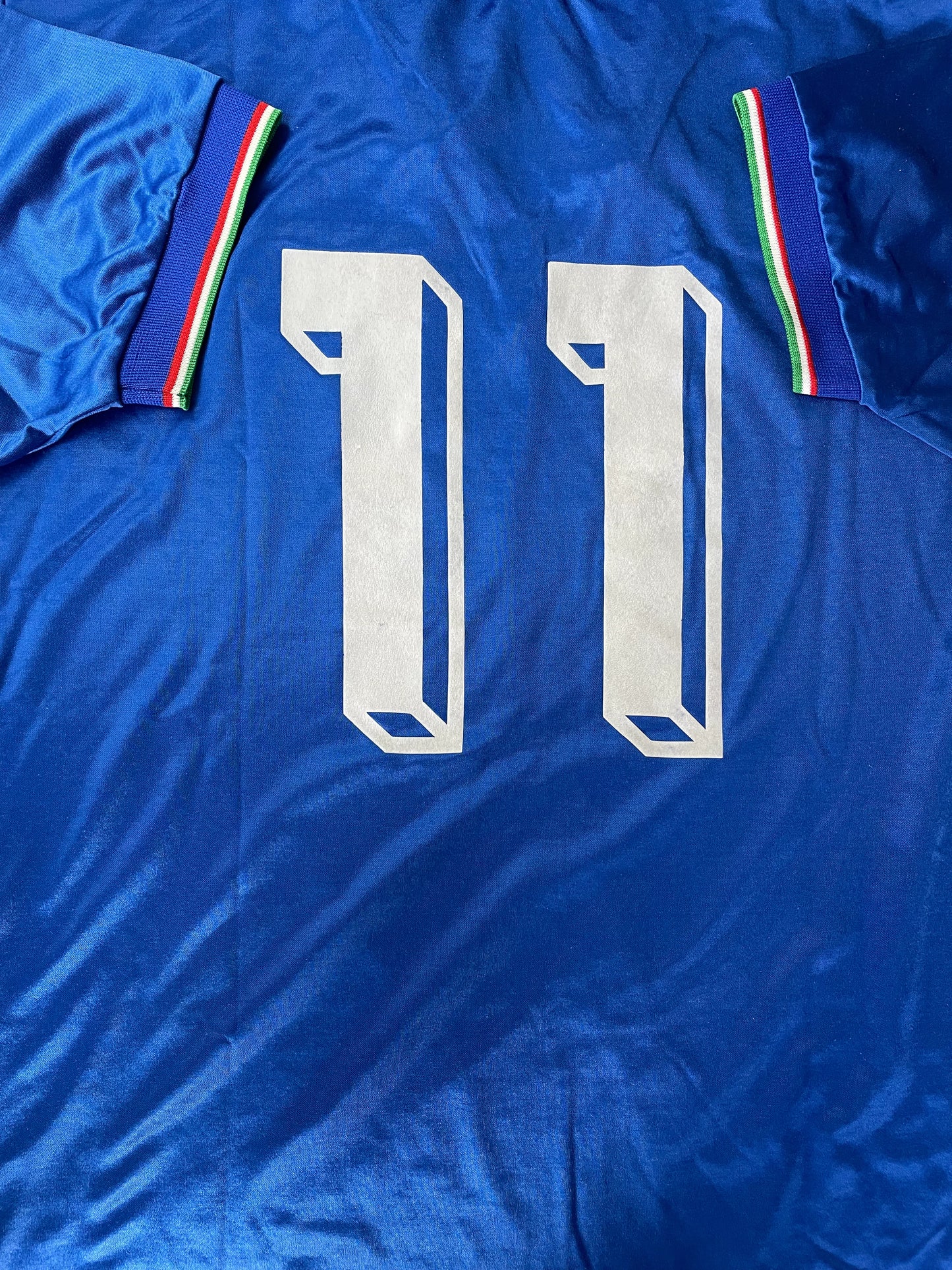 Match Shirt • National • Italia • 1989 • Diadora • Home • #11 • Fernando De Napoli • Match Worn