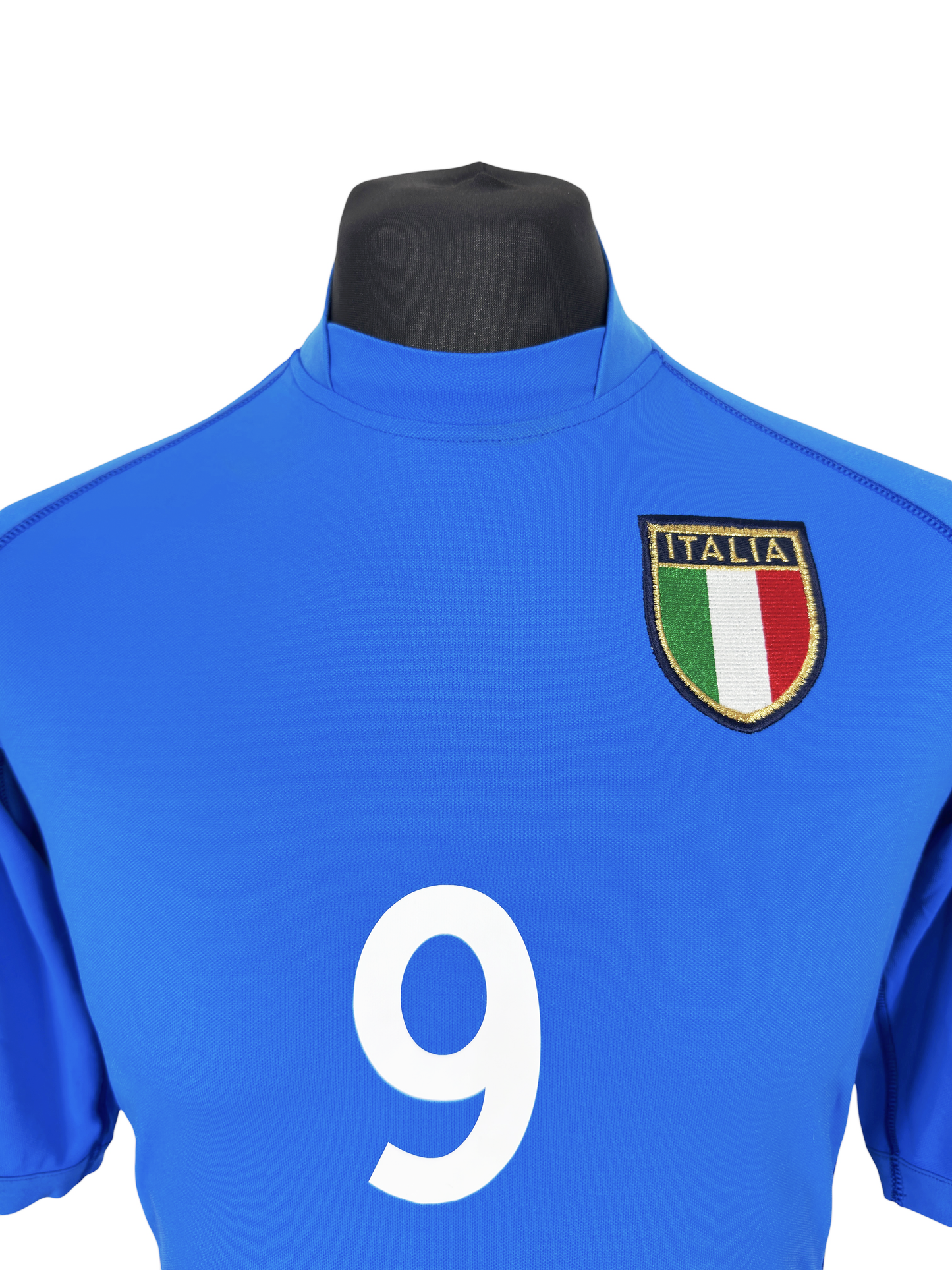 2002 Italy World Cup Home - Size L (S Fit) - Inzaghi 9