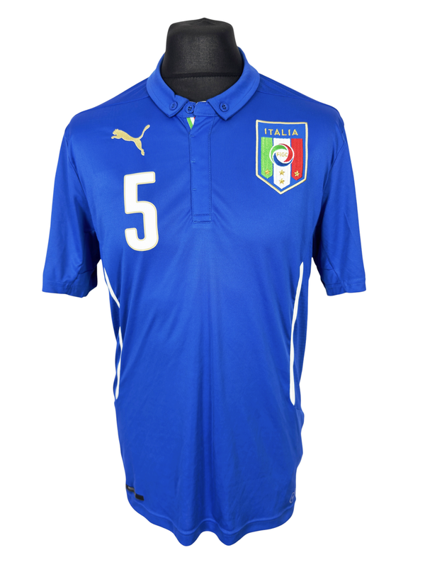 2014 World Cup Italy Home - Size L - Thiago Motta 5