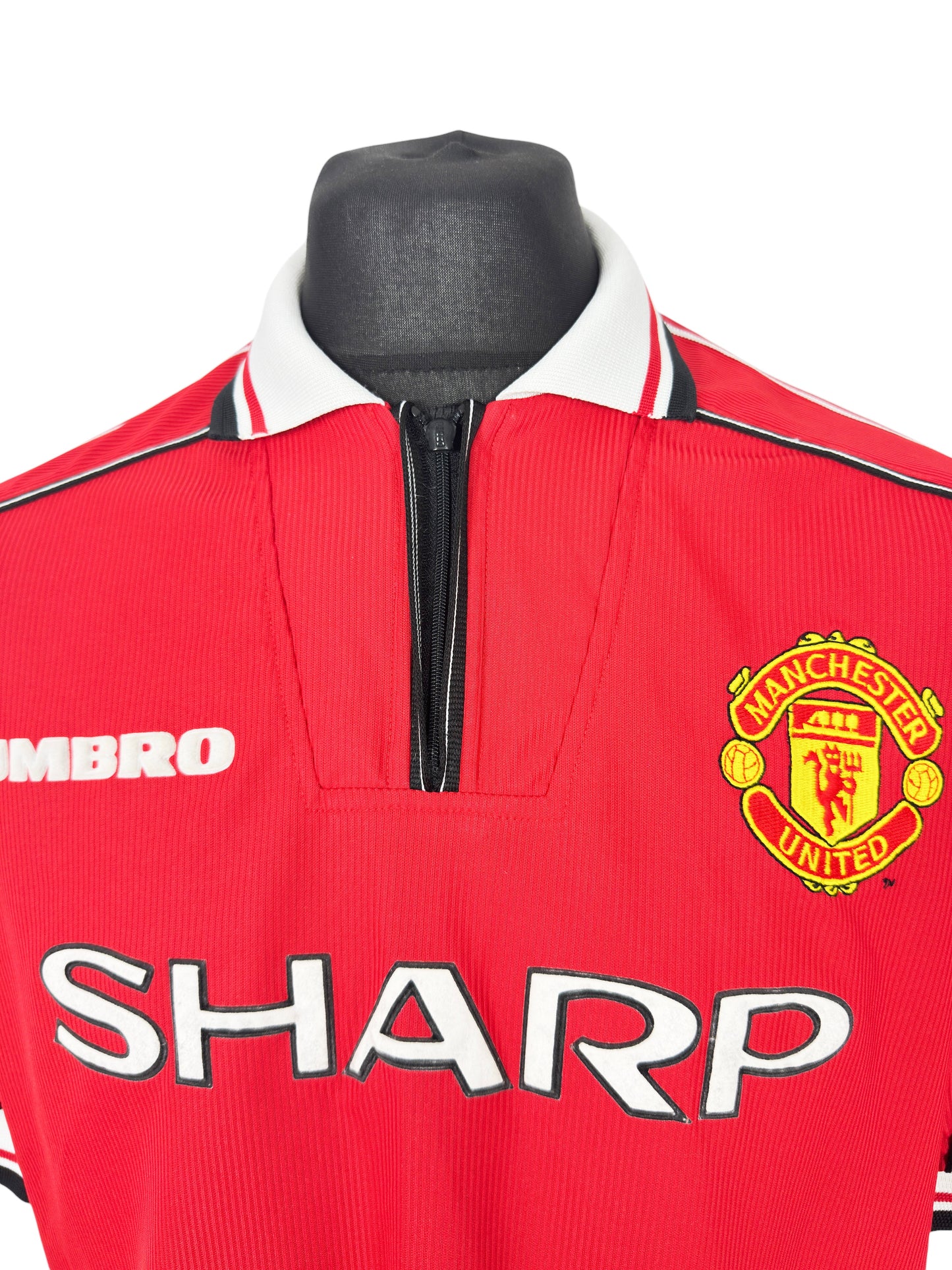 1998-00 Manchester United Home - Size XL (L Fit) - Scholes 18
