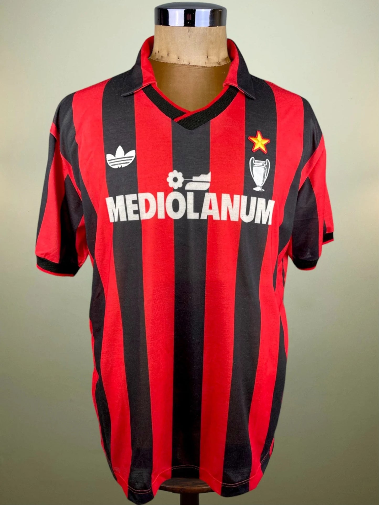 Match Shirt • Club • AC Milan • 1990 • Adidas • Home • #9 • Marco Van Basten • Match Worn