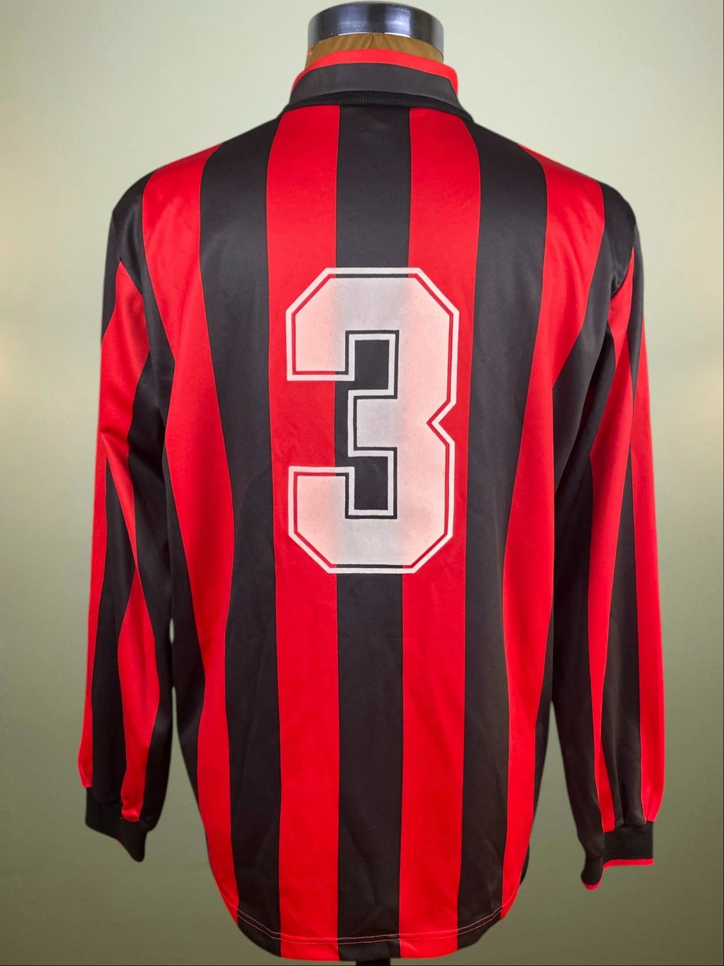 Match Shirt • Club • AC Milan • 1990 • Adidas • Home  • #3 • Paolo Maldini • Match Worn • Player Certified