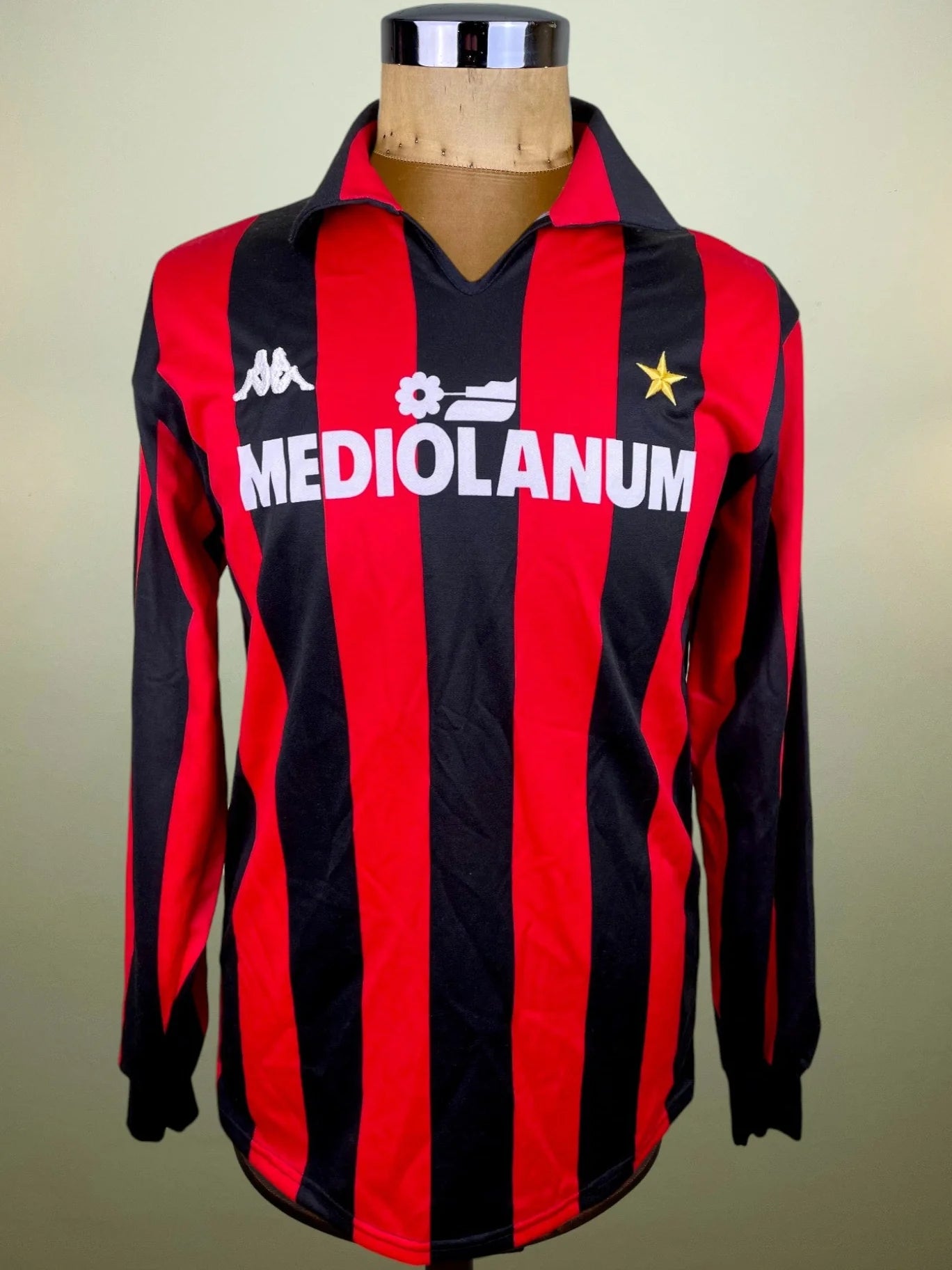 Match Shirt • Club • AC Milan • 1987 • Kappa • Home • #10 • Ruud Gullit • Match Worn