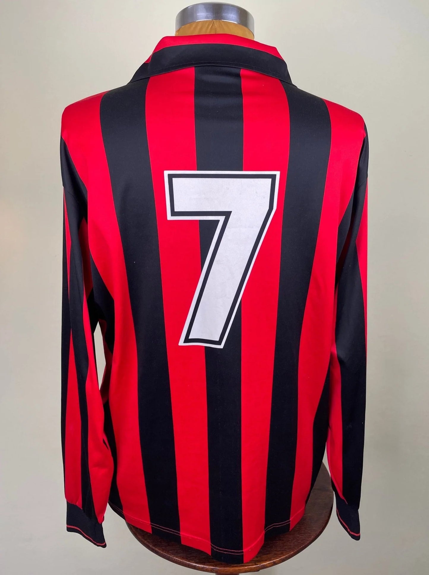 Match Shirt • Club • AC Milan • 1992 • Adidas • Home • #7 • Roberto Donadoni • Match Worn • Signed
