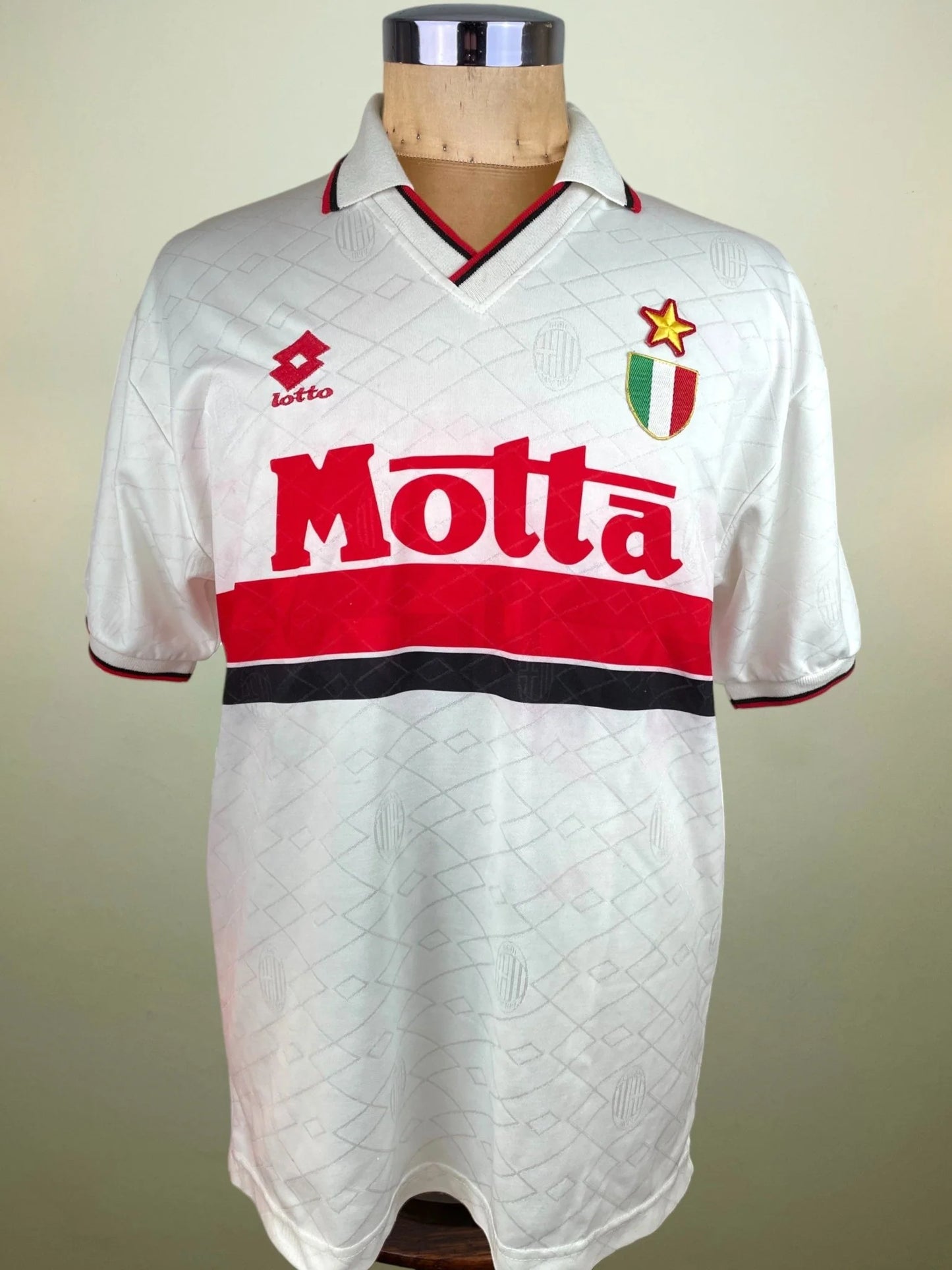Match Shirt • Club • AC Milan • 1993 • Lotto • Away • #10 • Brian Laudrup • Match Worn