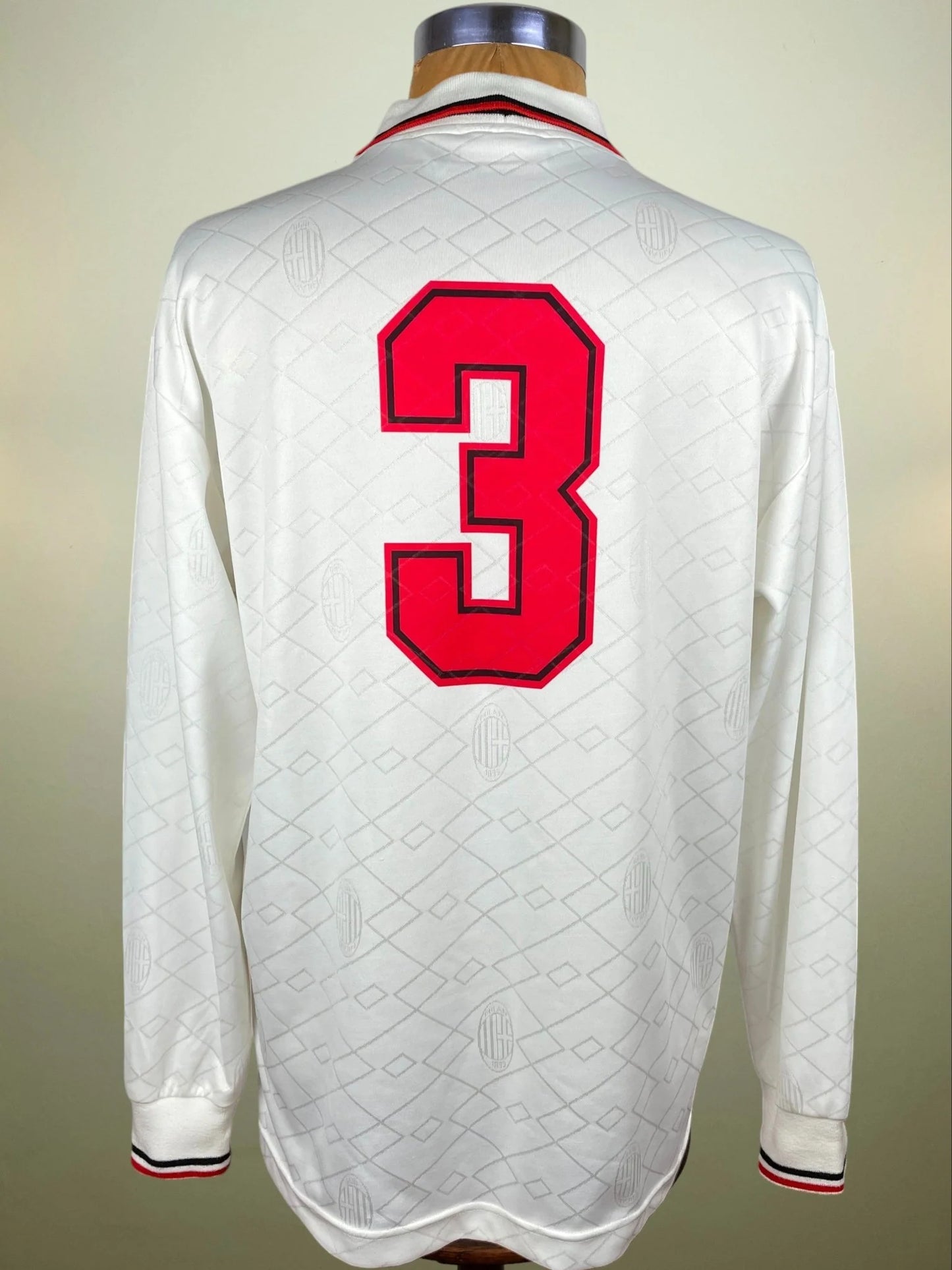 Match Shirt • Club • AC Milan • 1993 • Lotto • Away • #3 • Paolo Maldini • Match Worn