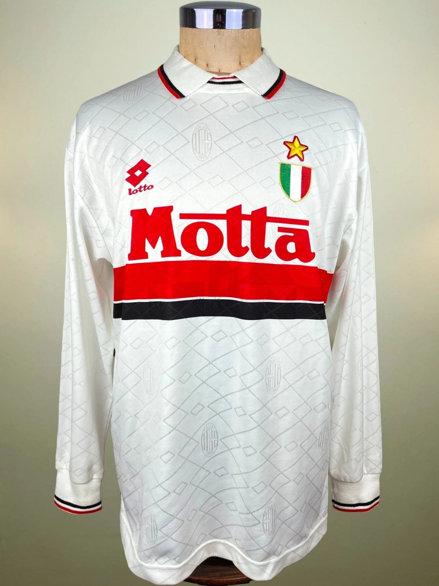Match Shirt • Club • AC Milan • 1993 • Lotto • Away • #3 • Paolo Maldini • Match Worn