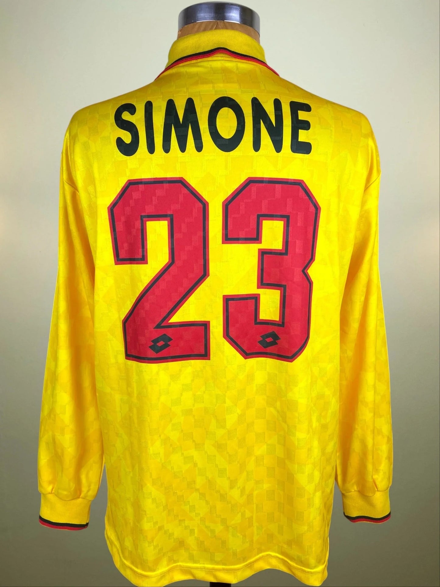 Match Shirt • Club • AC Milan • 1995 • Lotto • Third • #23 • Marco Simone • Match Prepared