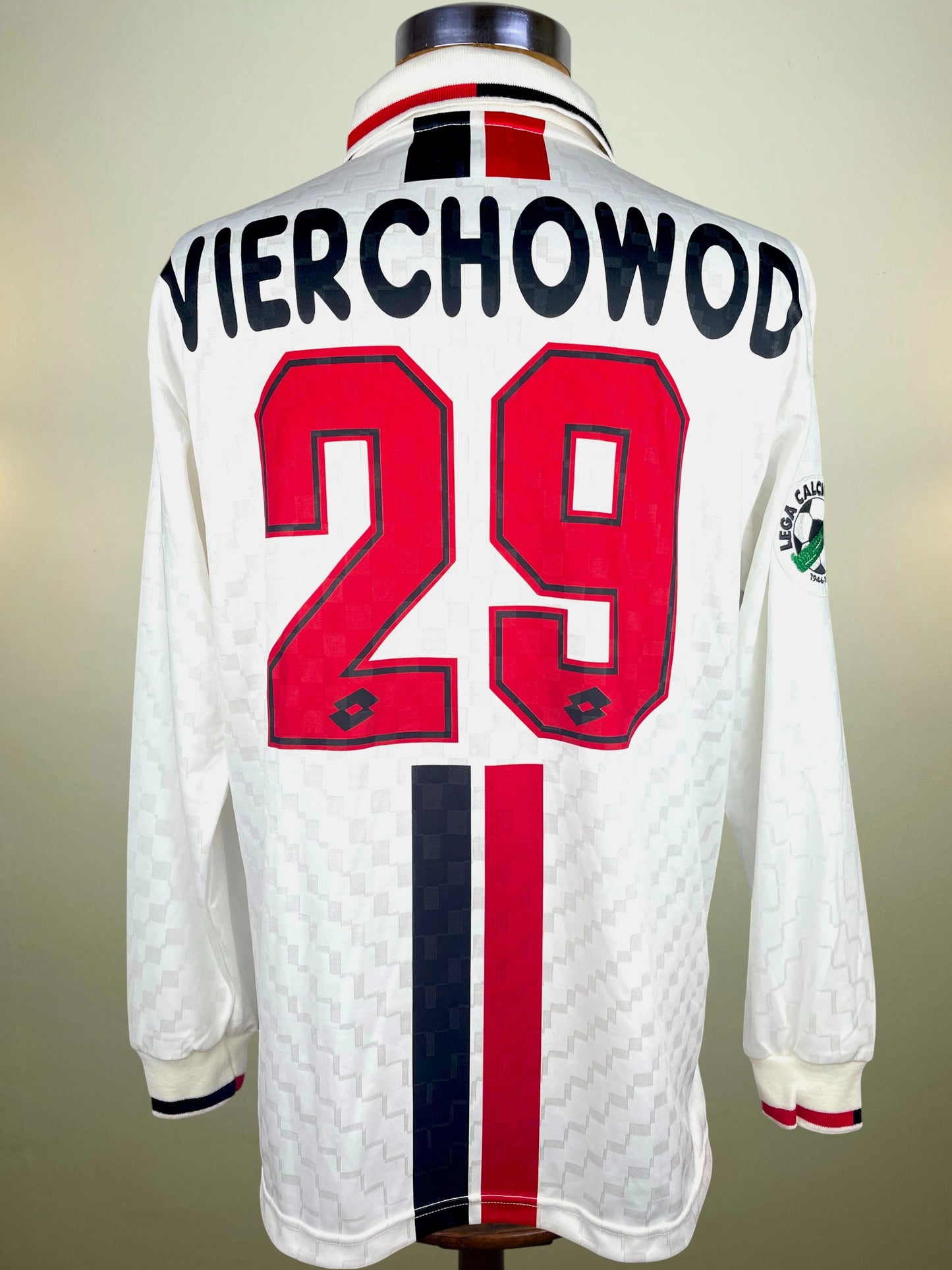 Match Shirt • Club • AC Milan • 1996 • Lotto • Away • #29 • Pietro Vierchowod • Match Worn • vs Piacenza