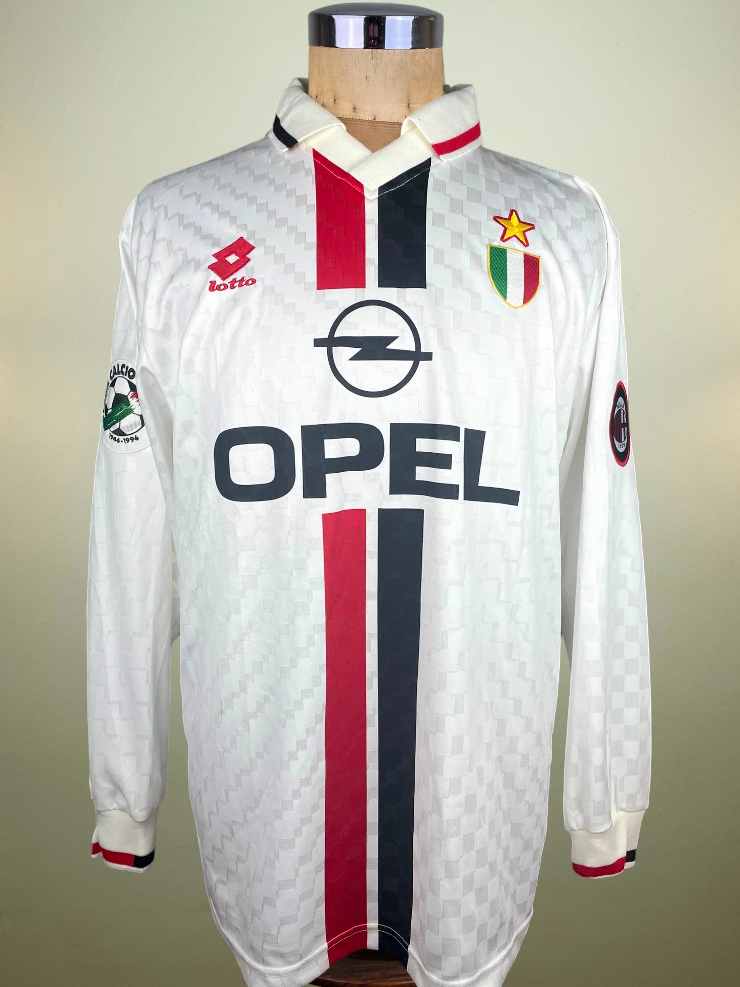 Match Shirt • Club • AC Milan • 1996 • Lotto • Away • #29 • Pietro Vierchowod • Match Worn • vs Piacenza