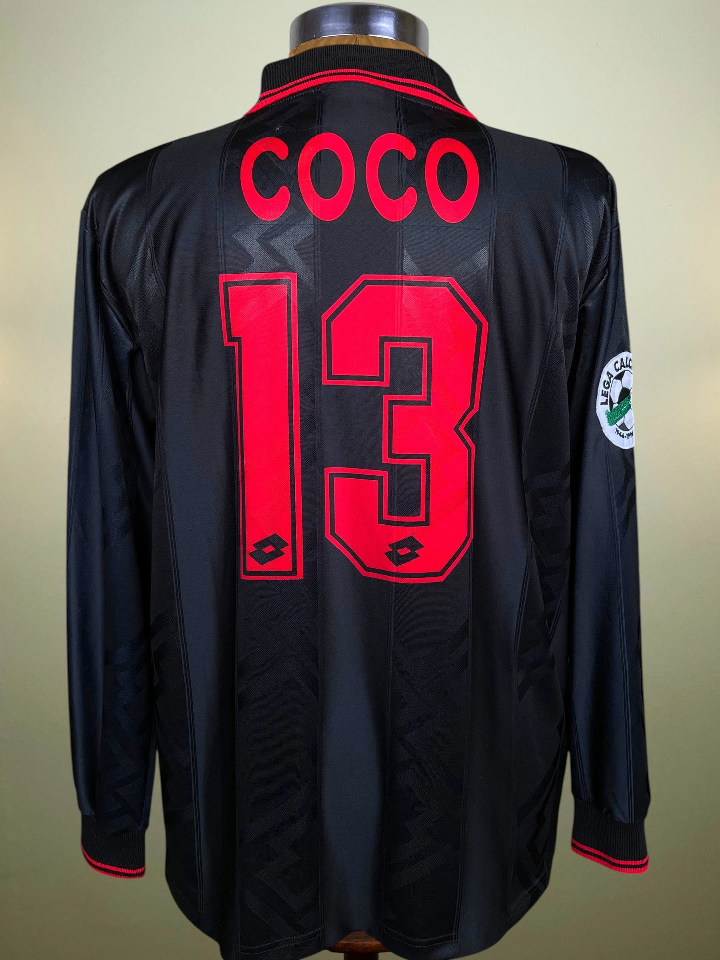 Match Shirt • Club • AC Milan • 1996 • Lotto • Third • #13 • Francesco Coco • Match Worn