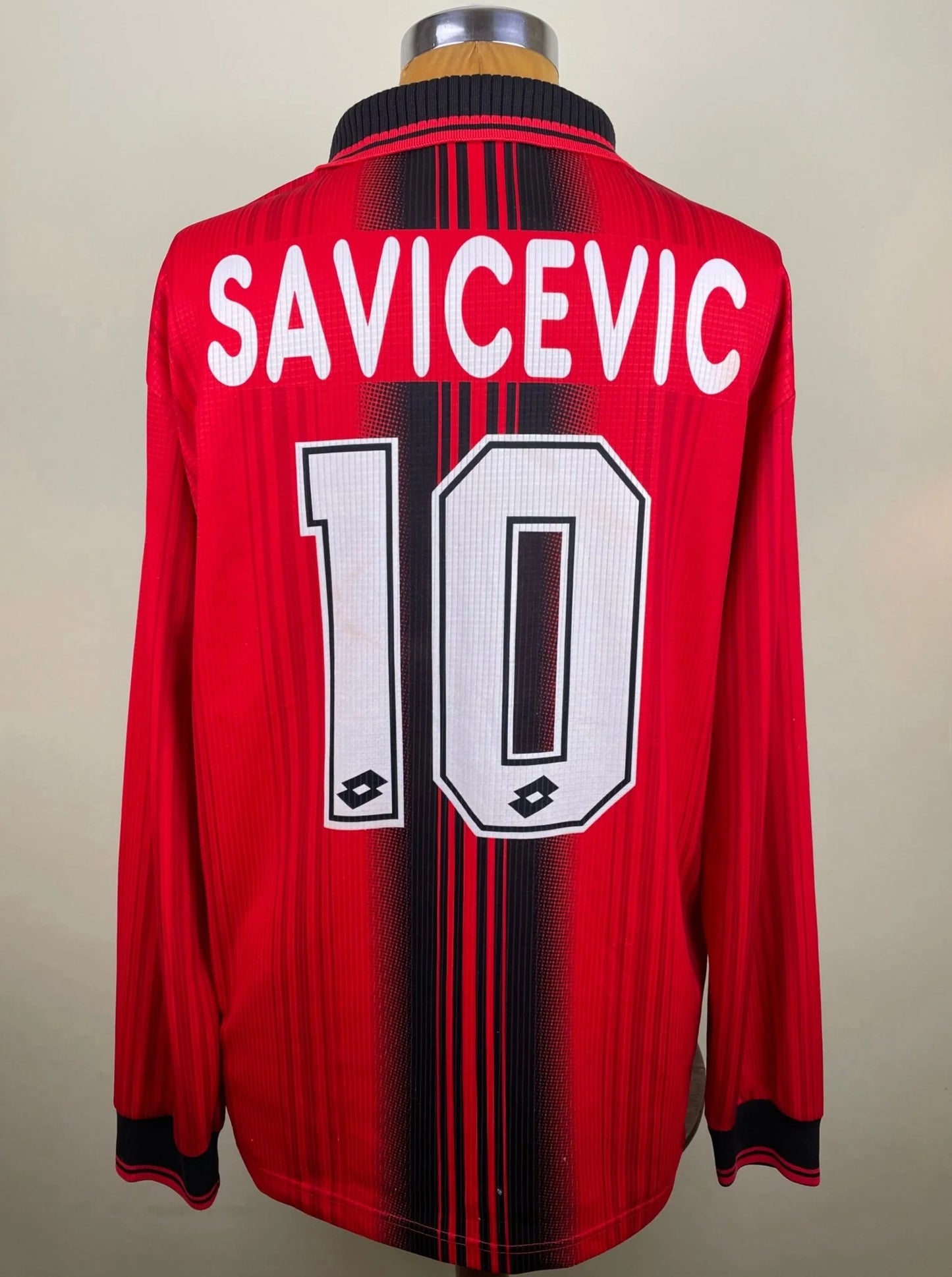 Match Shirt • Club • AC Milan • 1997 • Lotto • Fourth • #10 • Dejan Savićević • Match Prepared
