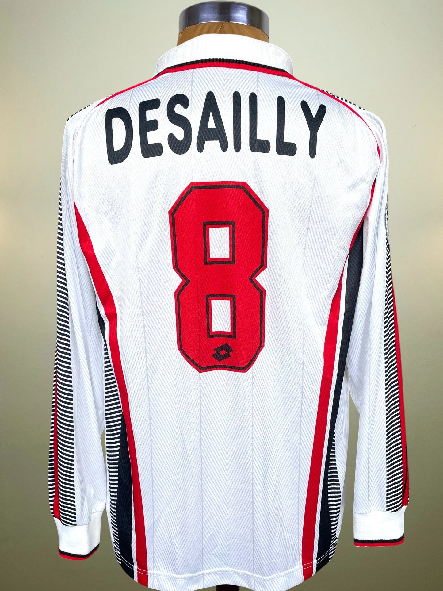 Match Shirt • Club • AC Milan • 1997 • Lotto • Away • #8 • Marcel Desailly • Match Worn