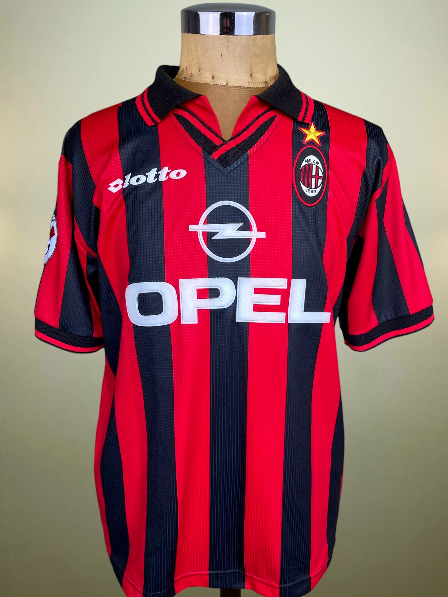 Match Shirt • Club • AC Milan • 1997 • Lotto • Home • #20 • Zvonimir Boban • Match Worn