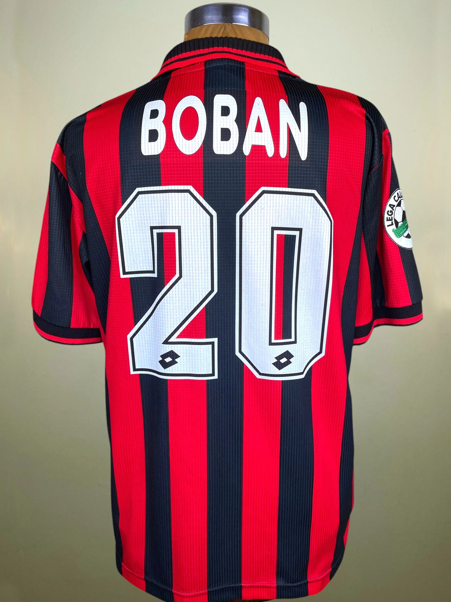 Match Shirt • Club • AC Milan • 1997 • Lotto • Home • #20 • Zvonimir Boban • Match Worn