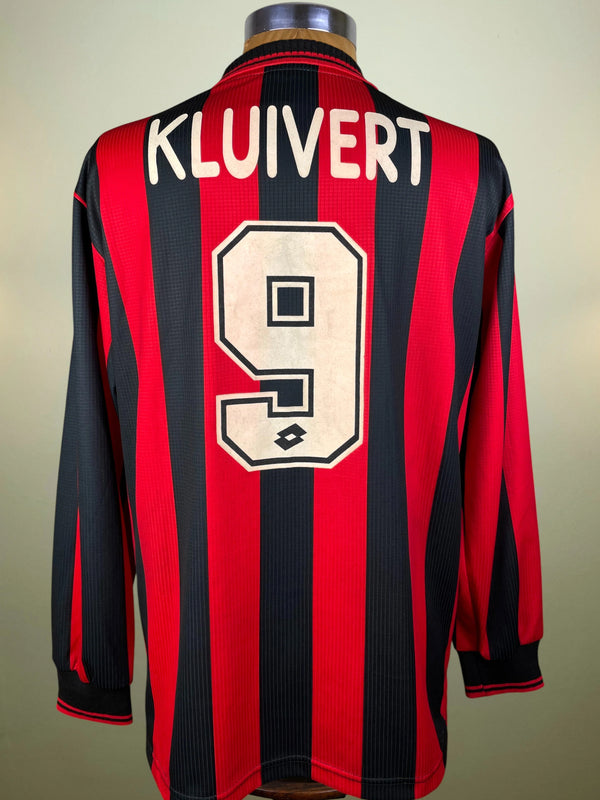 Match Shirt • Club • AC Milan • 1997 • Lotto • Home • #9 • Patrick Kluivert • Match Worn