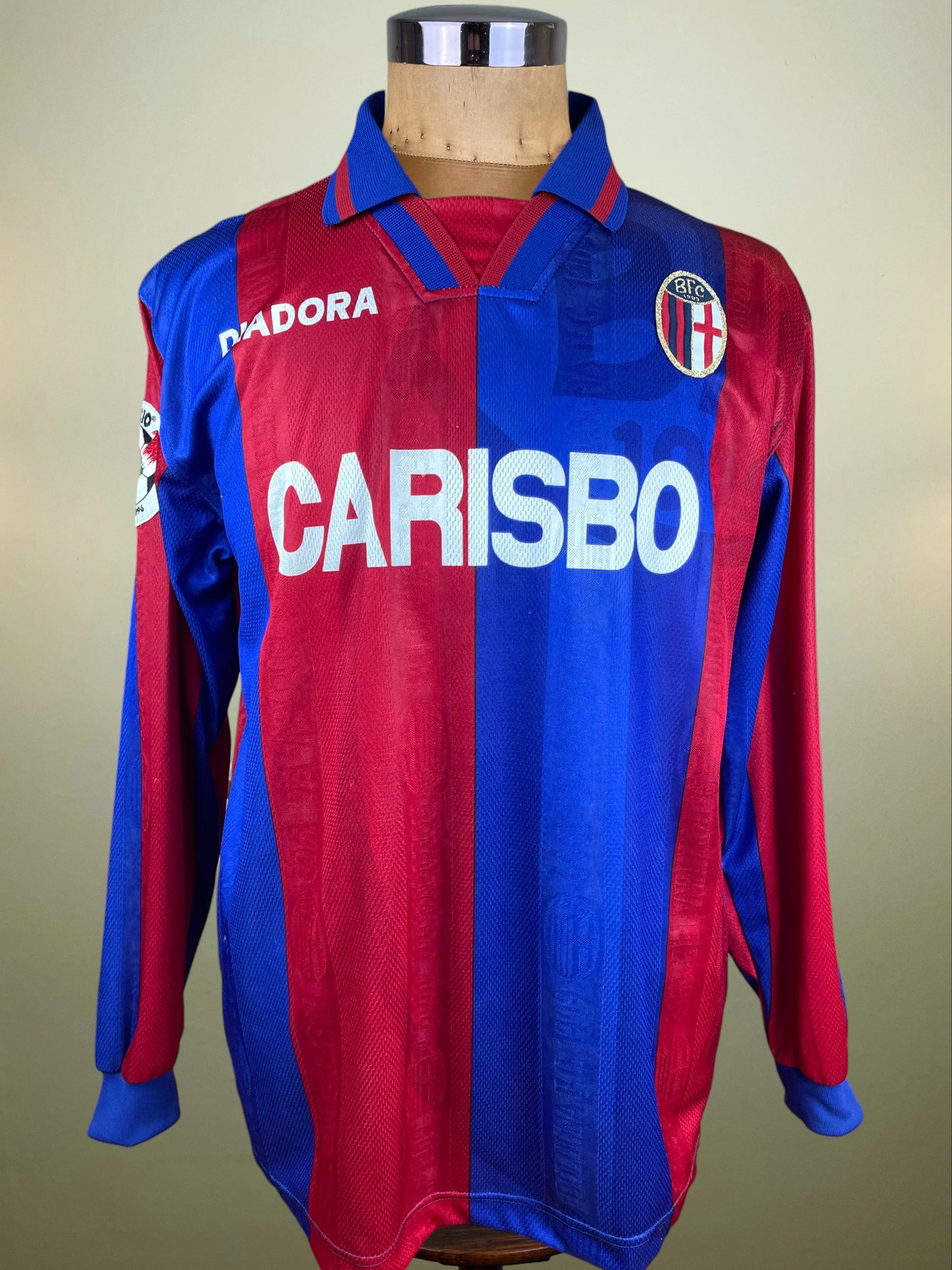 Match Shirt • Club • Bologna • 1996 • Diadora • Home • #9 • Giancarlo Marocchi • Match Worn • Signed
