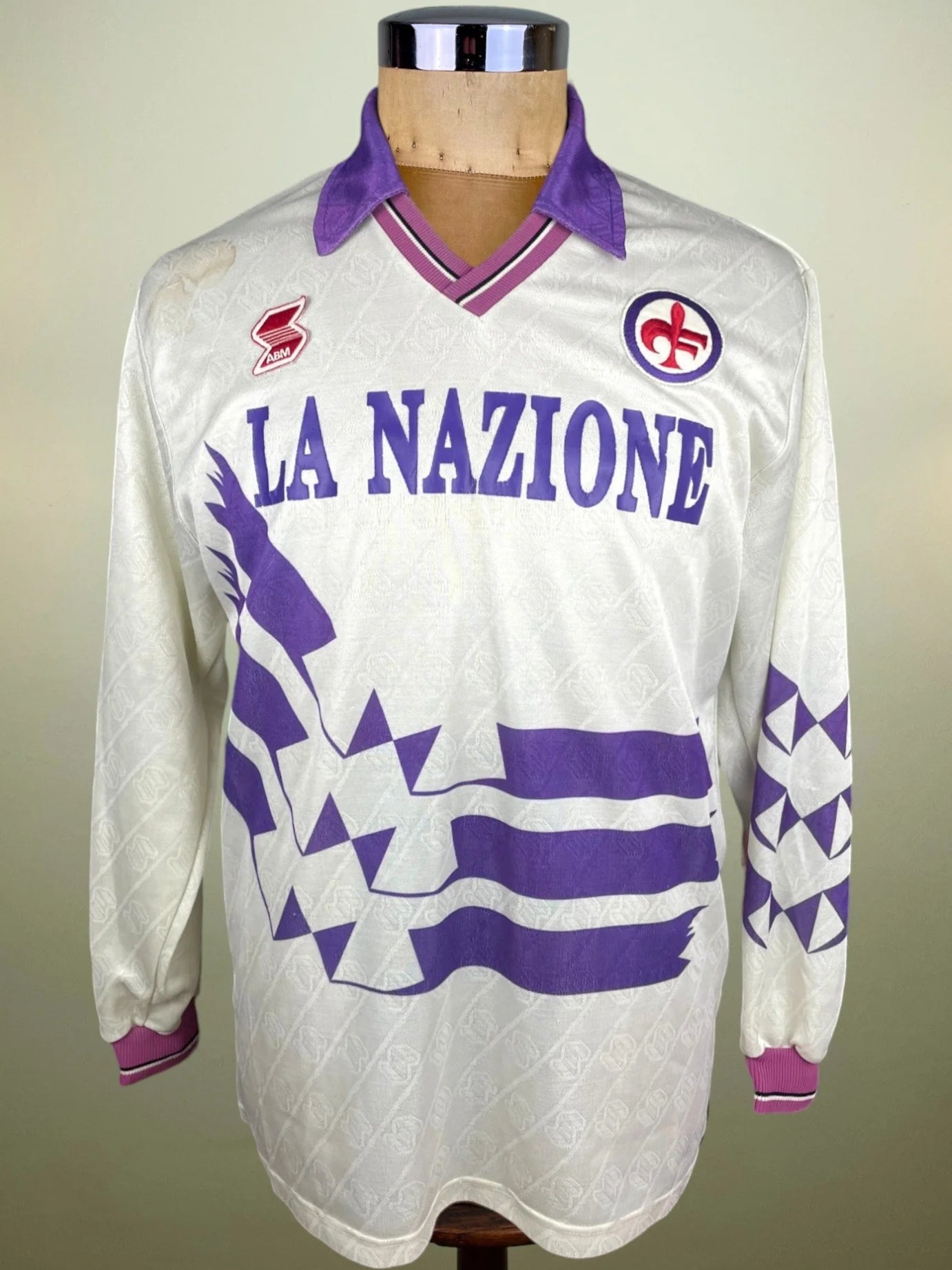 Match Shirt • Club • Fiorentina • 1990 • ABM • Away • #8 • Match Worn
