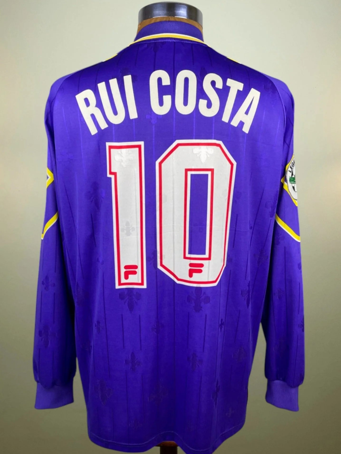 Match Shirt • Club • Fiorentina • 1997 • Fila • Home • #10 • Rui Costa • Match Worn