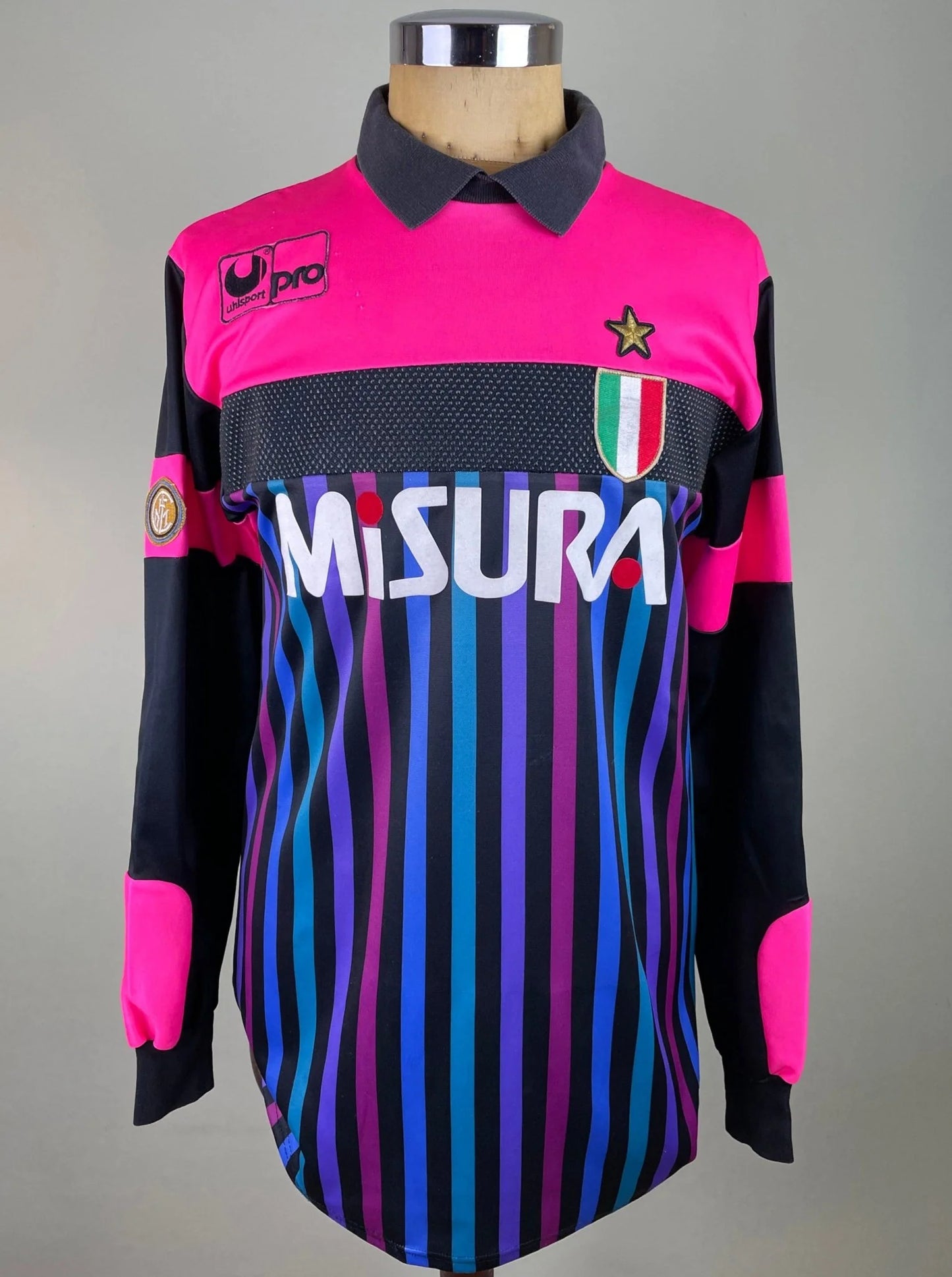 Match Shirt • Club • Inter • 1989 • Uhlsport • Keeper • #1 • Walter Zenga • Match Worn