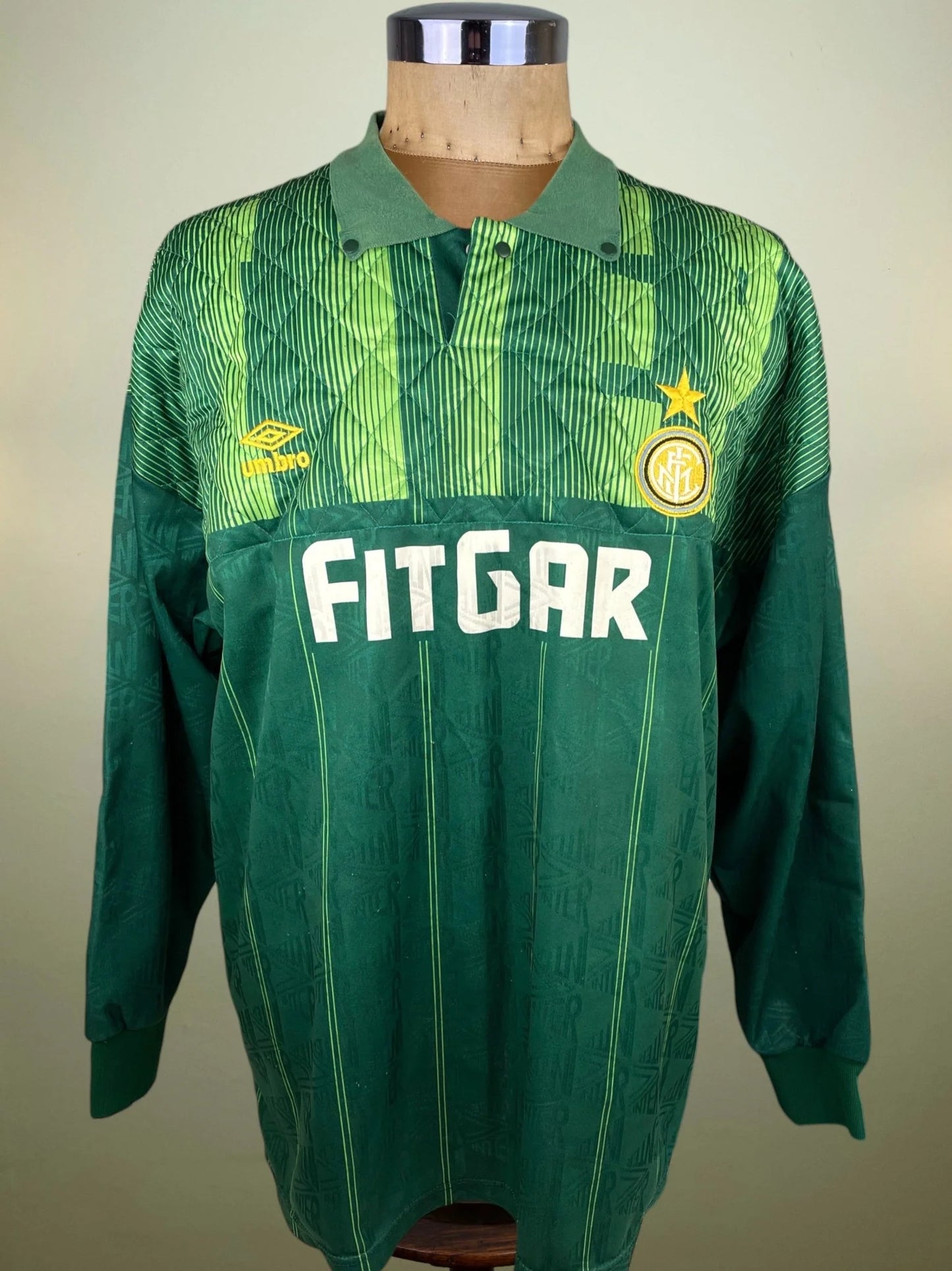 Match Shirt • Club • Inter • 1991 • Umbro • Keeper • #1 • Walter Zenga • Match Worn
