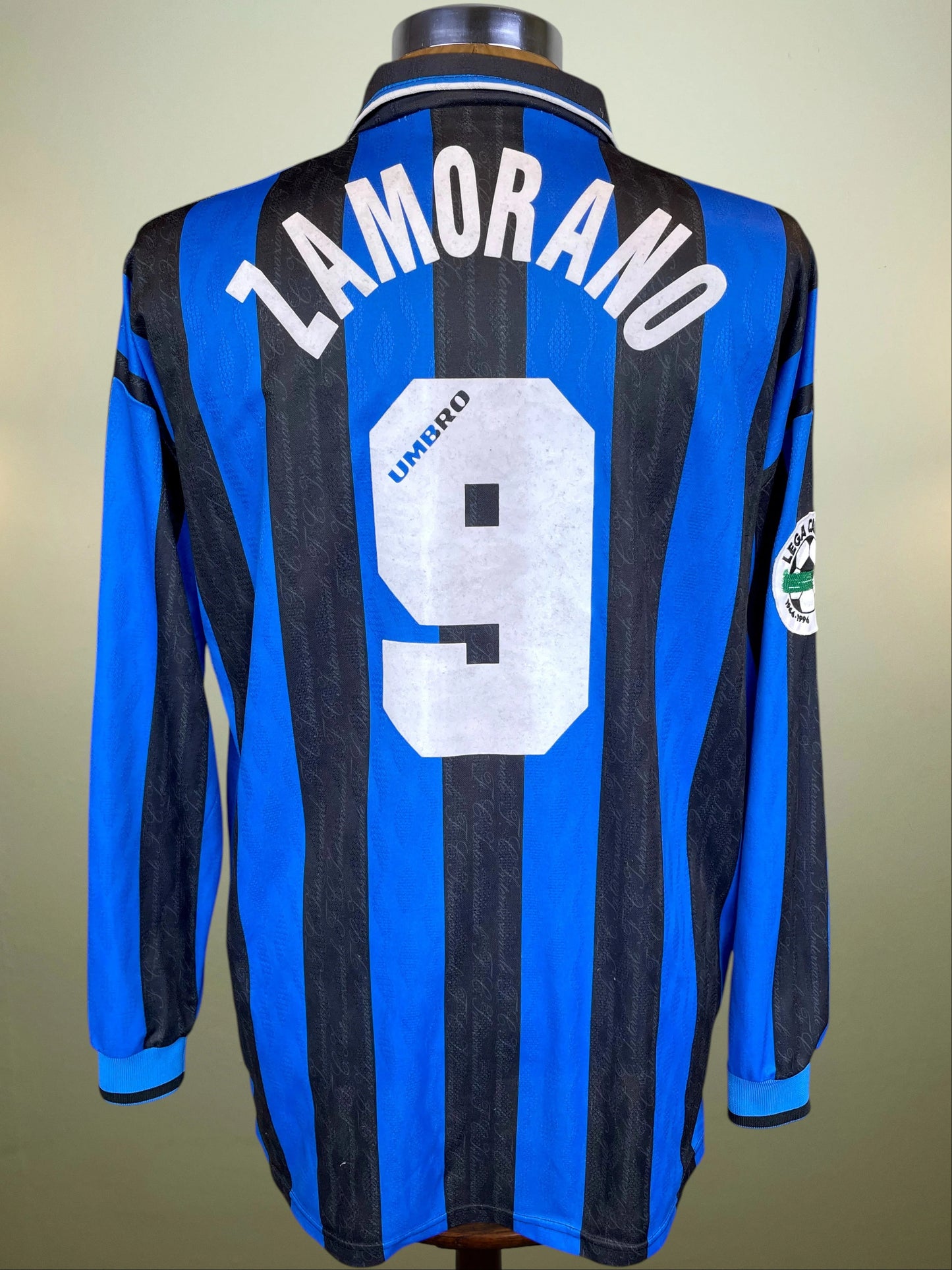 Match Shirt • Club • Inter • 1996 • Nike • Home • #9 • Ivan Zamorano • Match Worn