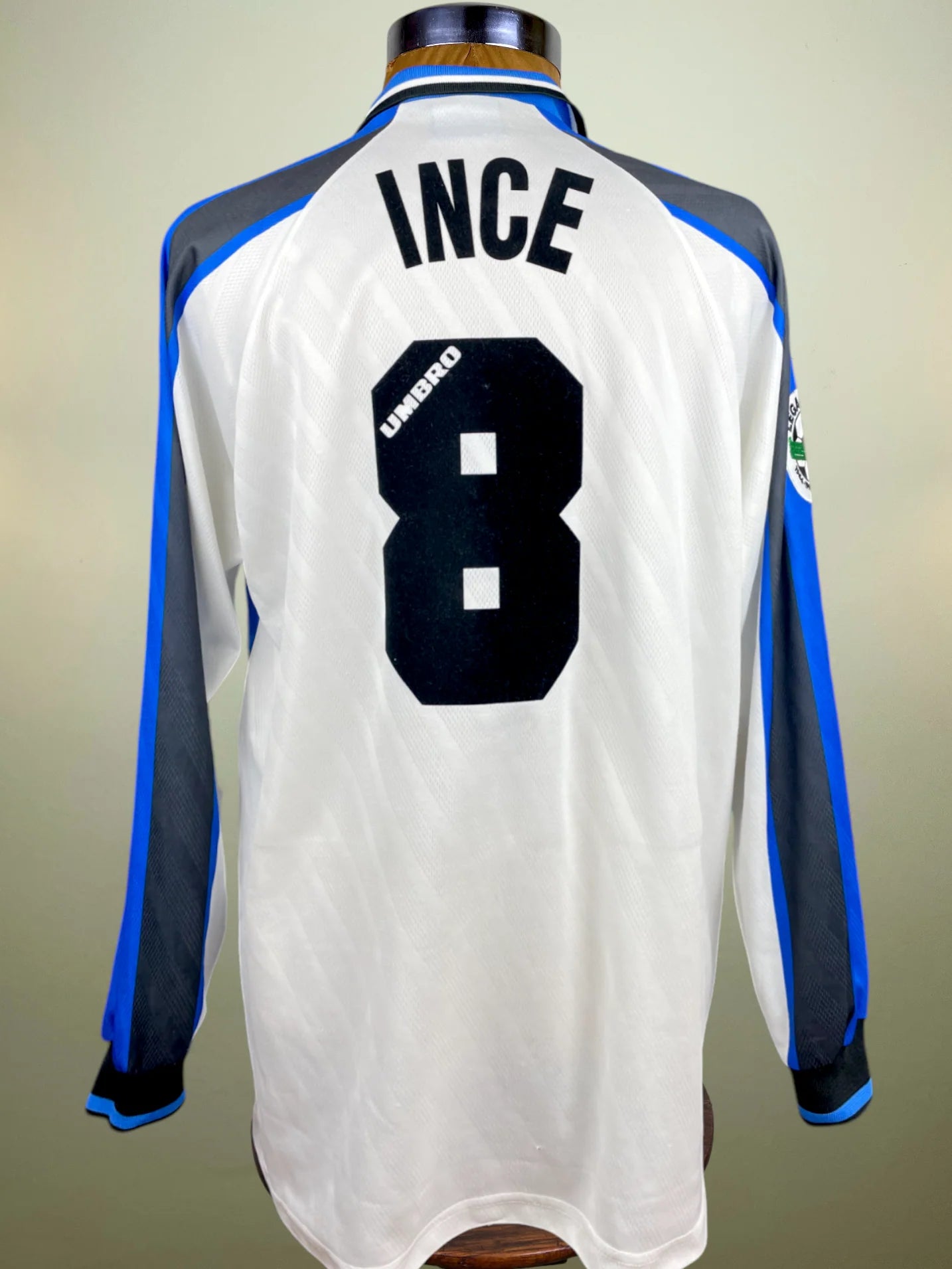 Match Shirt • Club • Inter • 1996 • Umbro • Away • #8 • Paul Ince • Match Worn