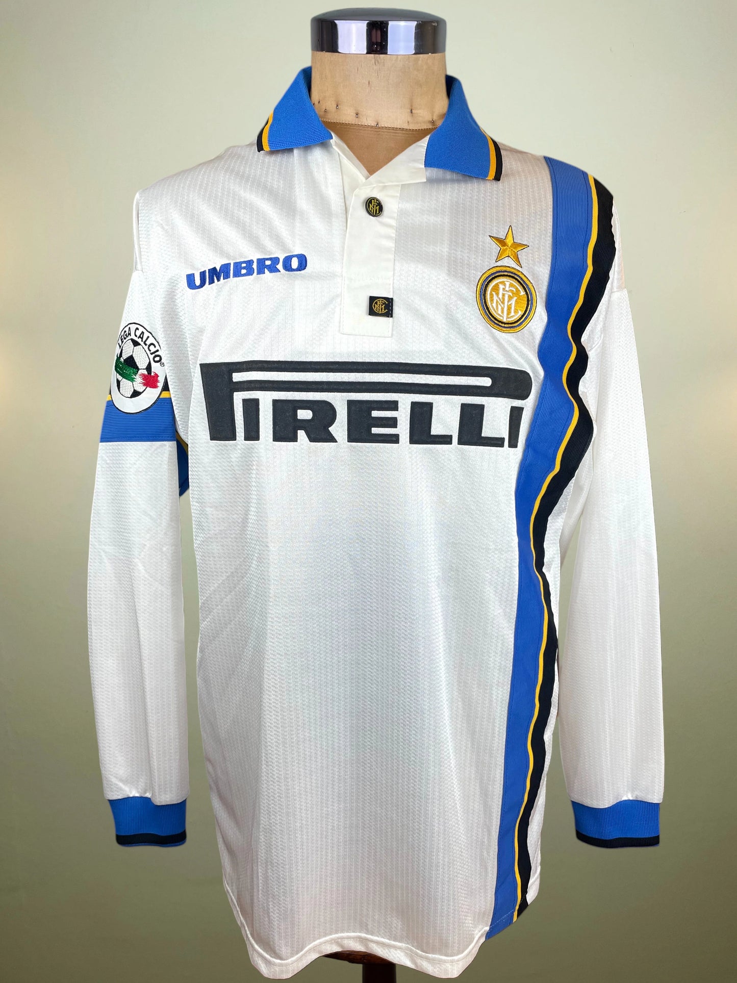 Match Shirt • Club • Inter • 1997 • Umbro • Away • #6 • Youri Djorkaeff • Match Worn