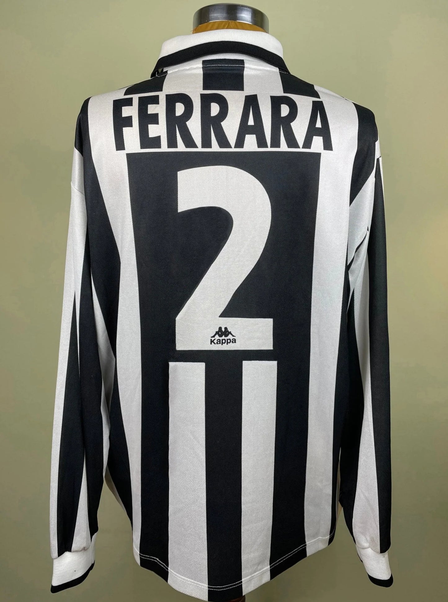 Match Shirt • Club • Juventus • 1995 • Kappa • Home • #2 • Ciro Ferrara • Match Worn • From Massimiliano Esposito's Collection