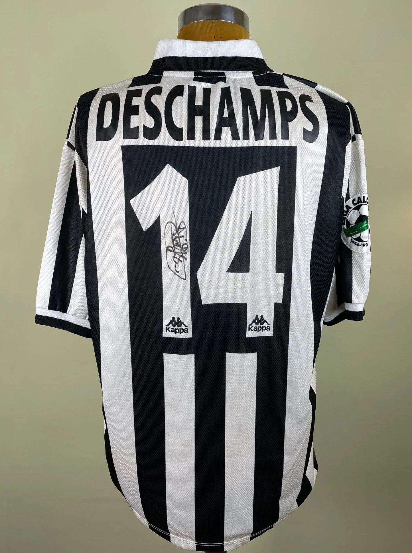 Match Shirt • Club • Juventus • 1996 • Kappa • Home • #14 • Didier Deschamps • Match Worn • Signed
