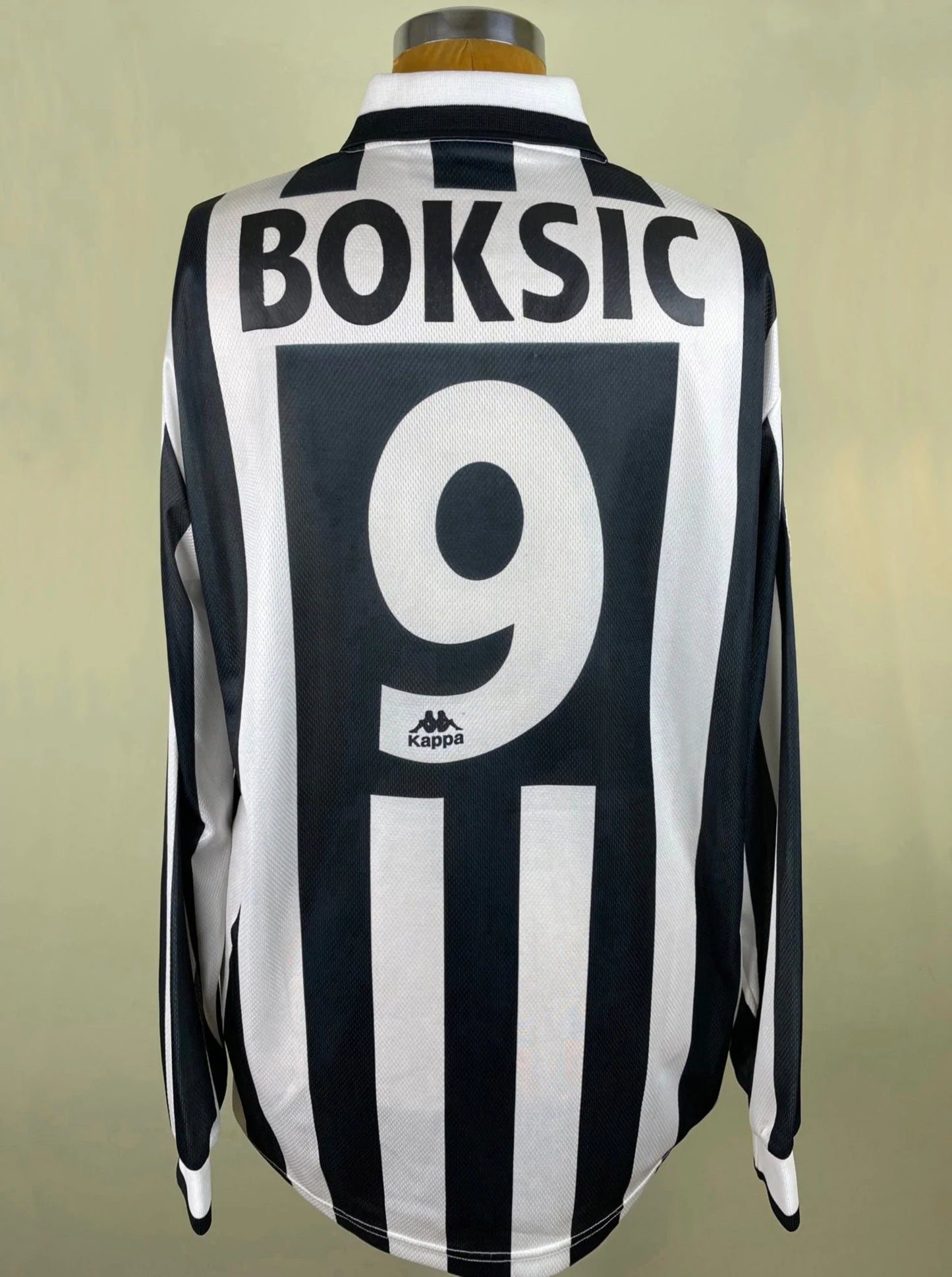 Match Shirt • Club • Juventus • 1996 • Kappa • Home • #9 • Alen Bokšić • Match Worn