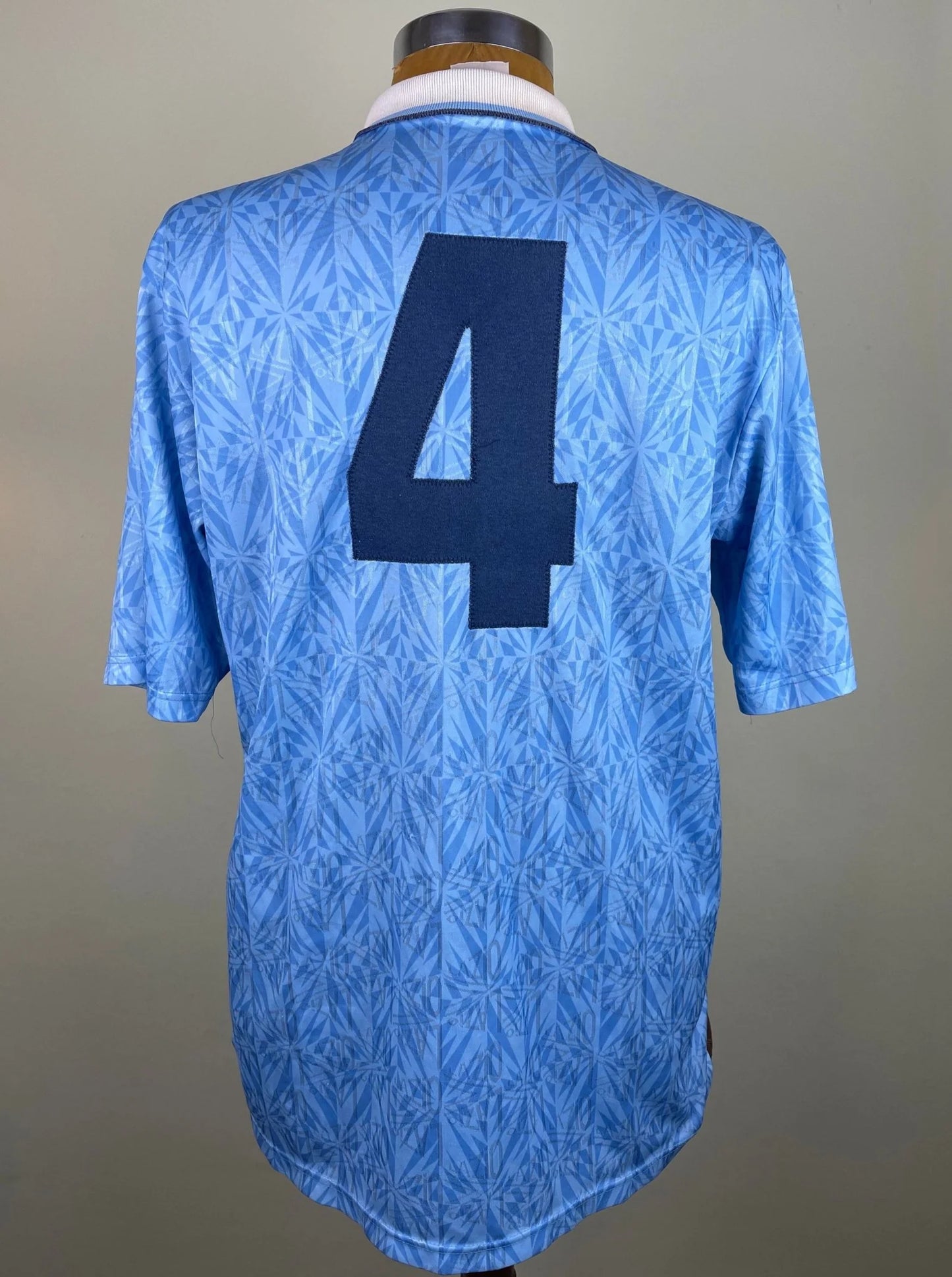 Match Shirt • Club • Lazio • 1992 • Umbro • Home • #4 • Roberto Bacci • vs Inter