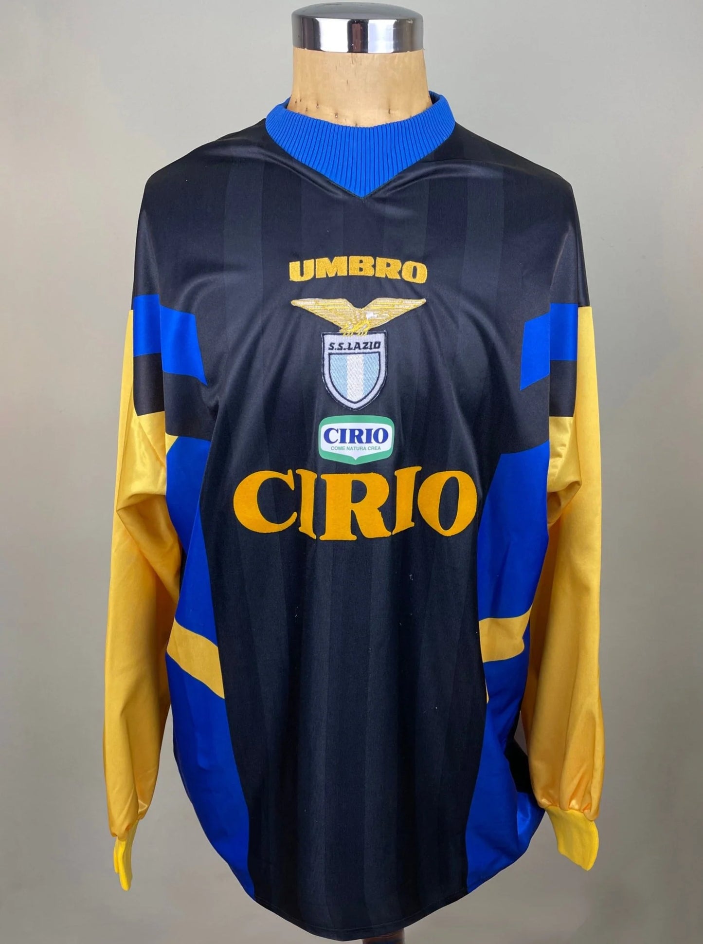 Match Shirt • Club • Lazio • 1997 • Umbro • Keeper • #1 • Luca Marchegiani • UEFA Cup vs Auxerre
