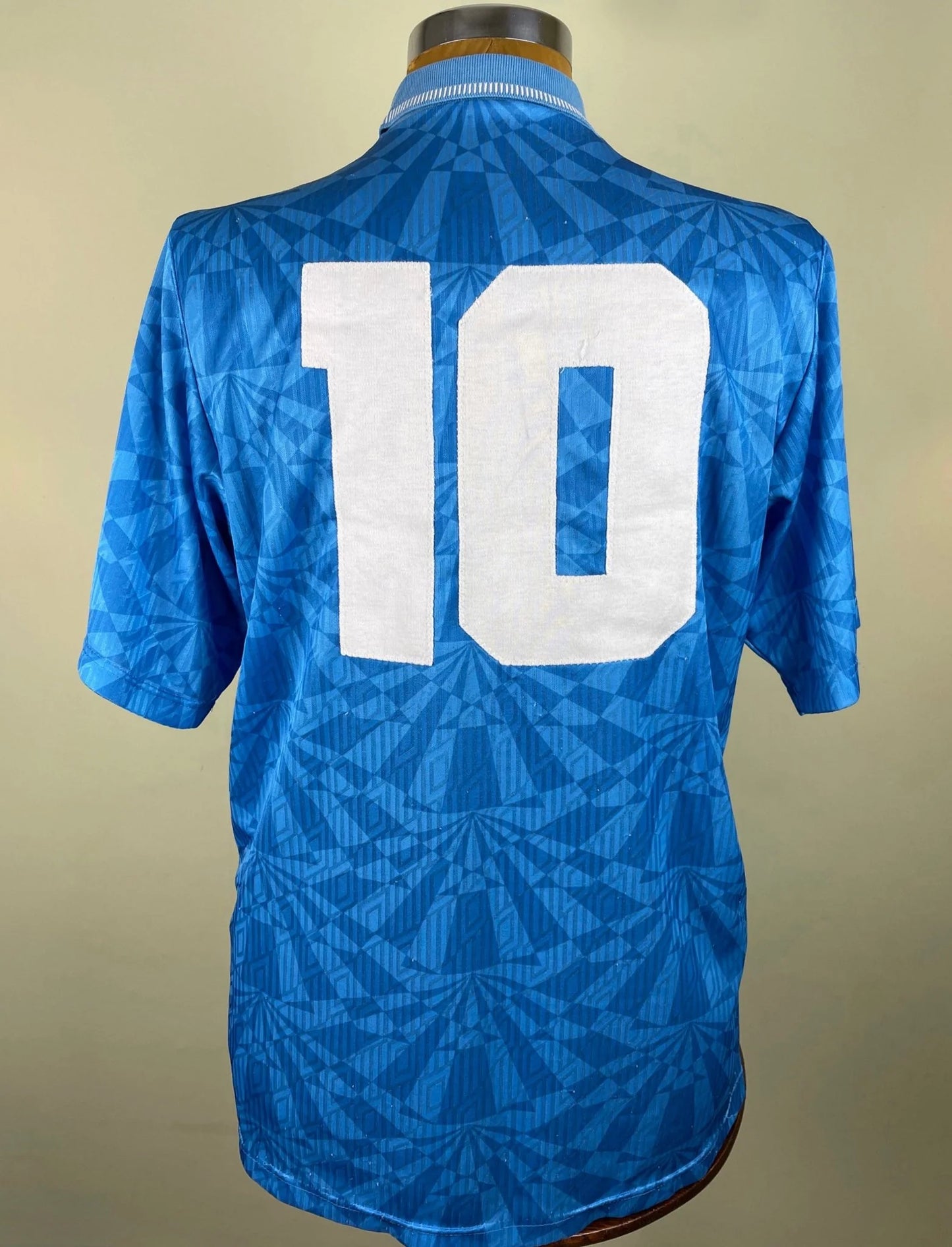 Match Shirt • Club • Napoli • 1992 • Umbro • Home • #10 • Gianfranco Zola • Match Worn