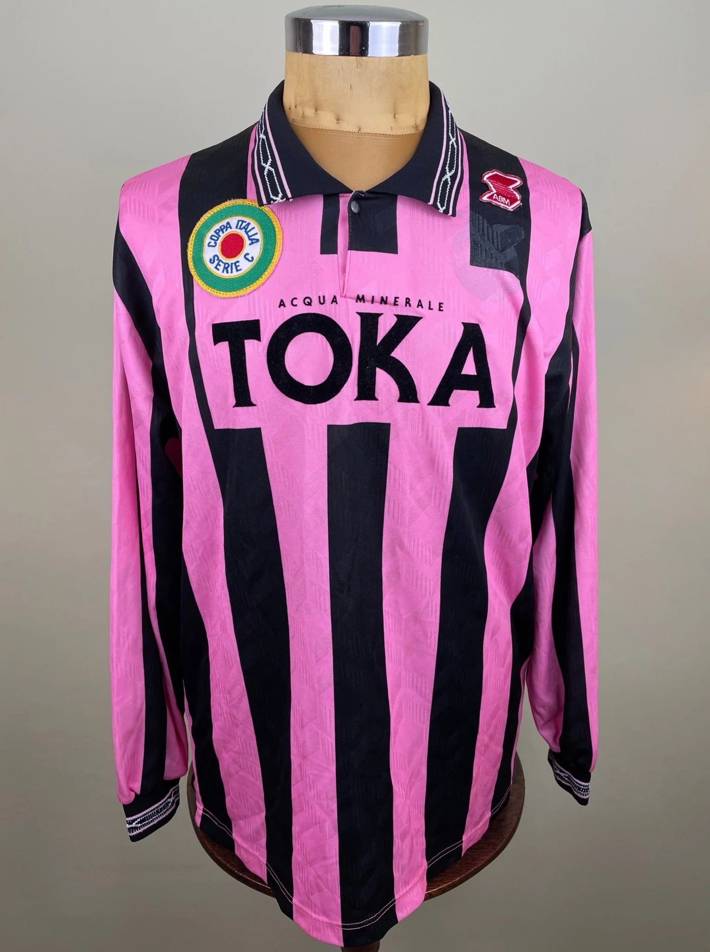 Match Shirt • Club • Palermo • 1993 • ABM • Home • #7 • Valeriano Fiorin • Match Worn