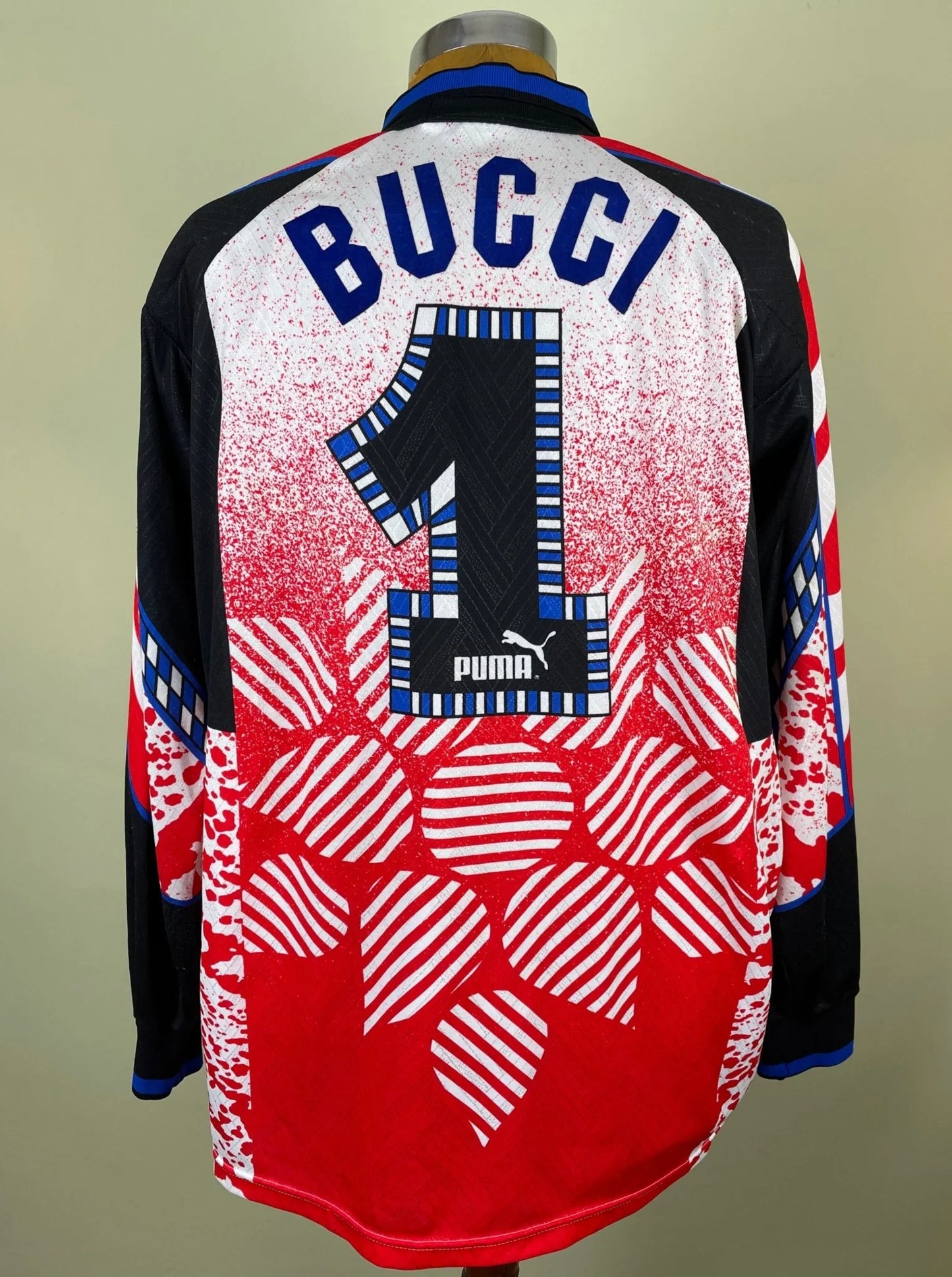 Match Shirt • Club • Parma • 1995 • Puma • Keeper • #1 • Luca Bucci • Match Worn