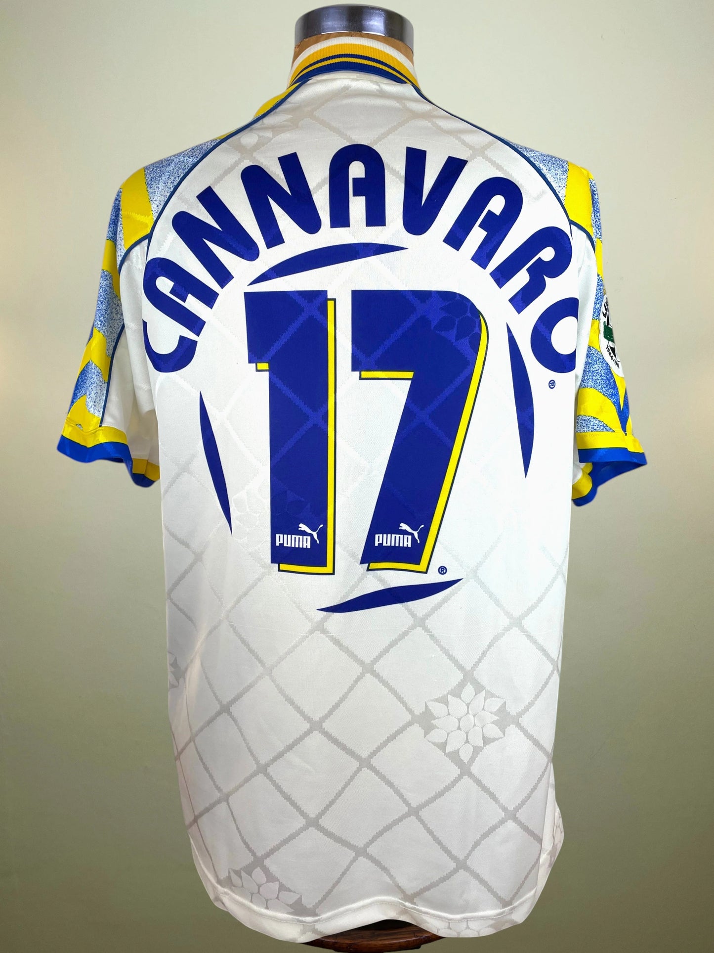 Match Shirt • Club • Parma • 1996 • Puma • Home • #17 • Fabio Cannavaro • Match Worn
