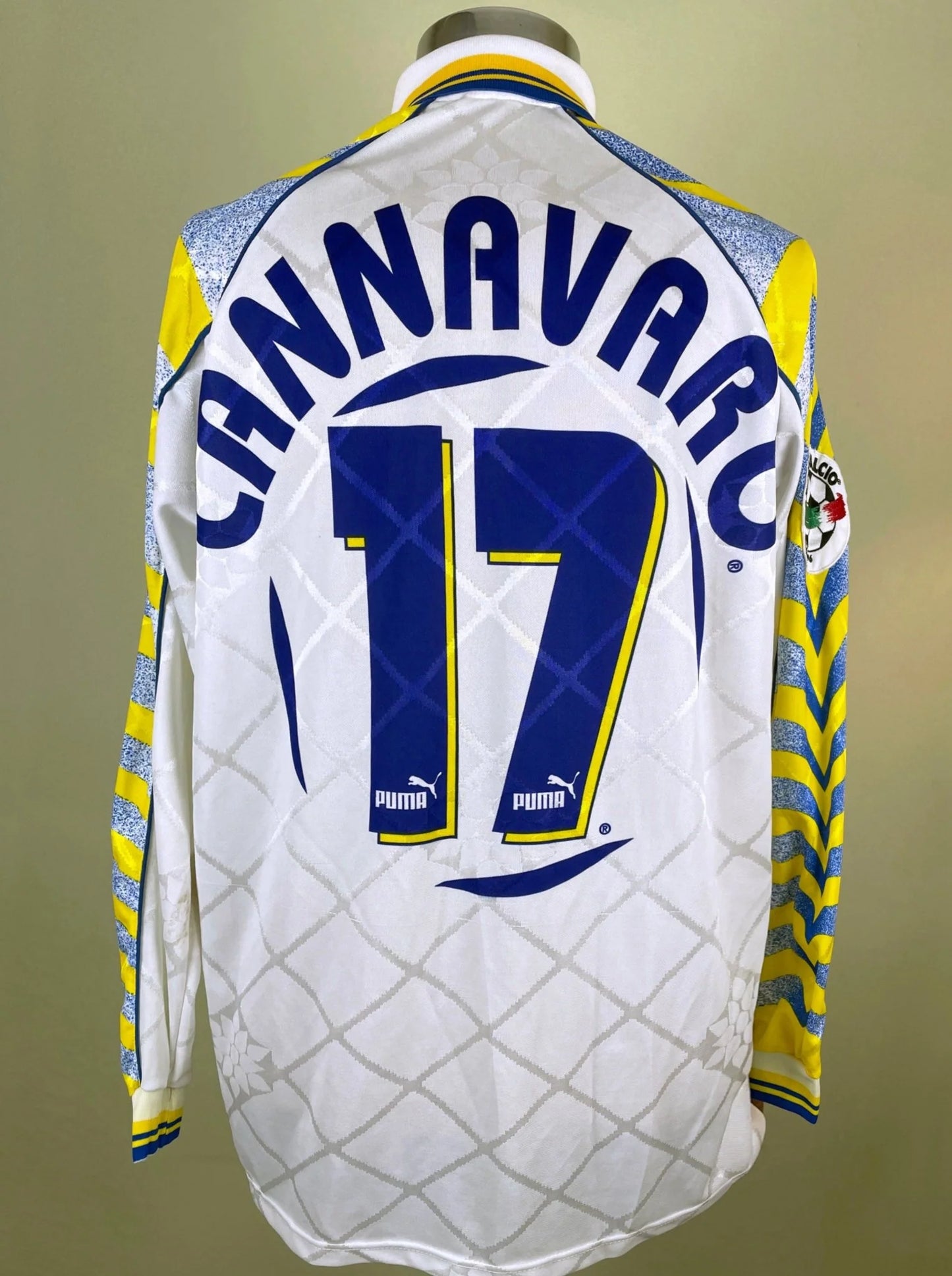 Match Shirt • Club • Parma • 1996 • Puma • Home • #17 • Fabio Cannavaro • Match Worn