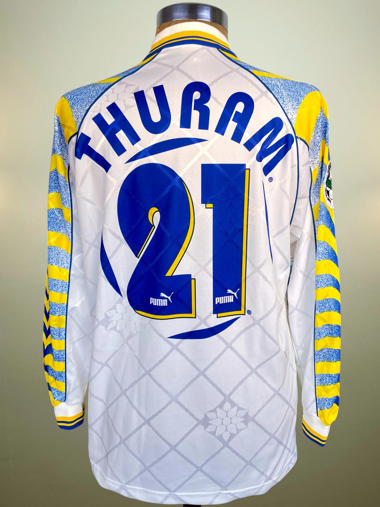 Match Shirt • Club • Parma • 1996 • Puma • Home • #21 • Lilian Thuram • Match Worn