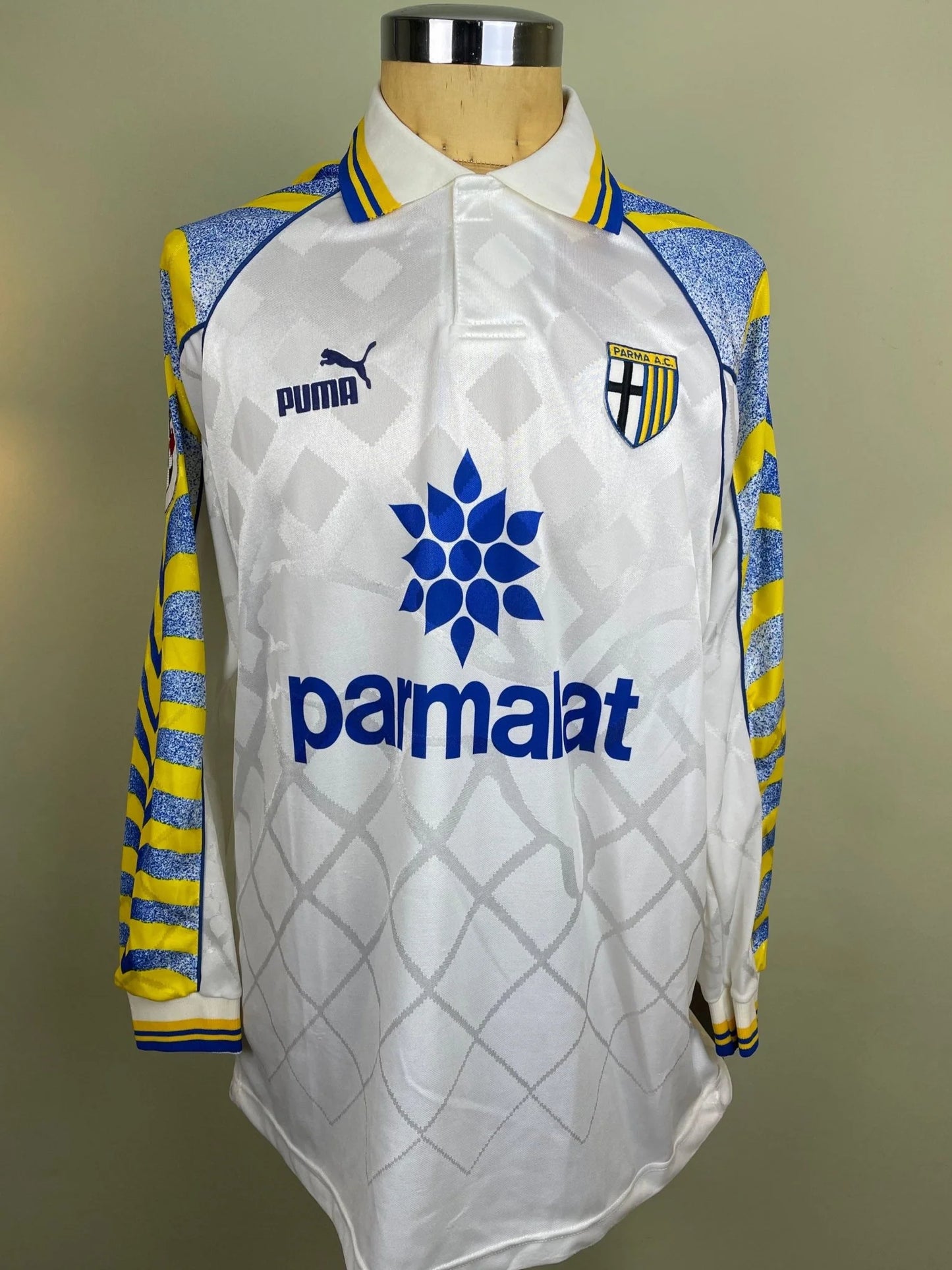 Match Shirt • Club • Parma • 1996 • Puma • Home • #21 • Lilian Thuram • Match Worn
