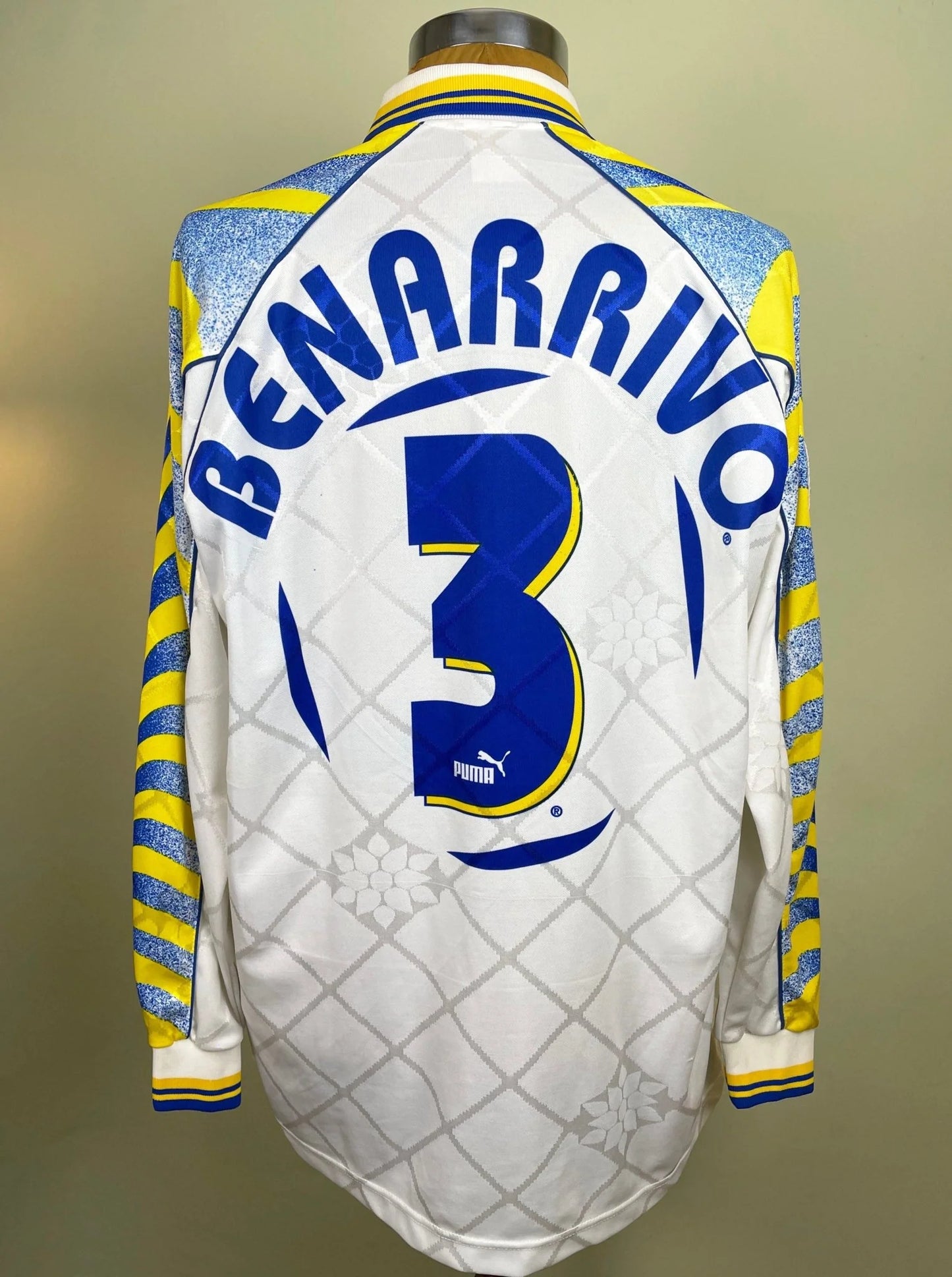 Match Shirt • Club • Parma • 1996 • Puma • Home • #3 • Antonio Benarrivo • Match Worn