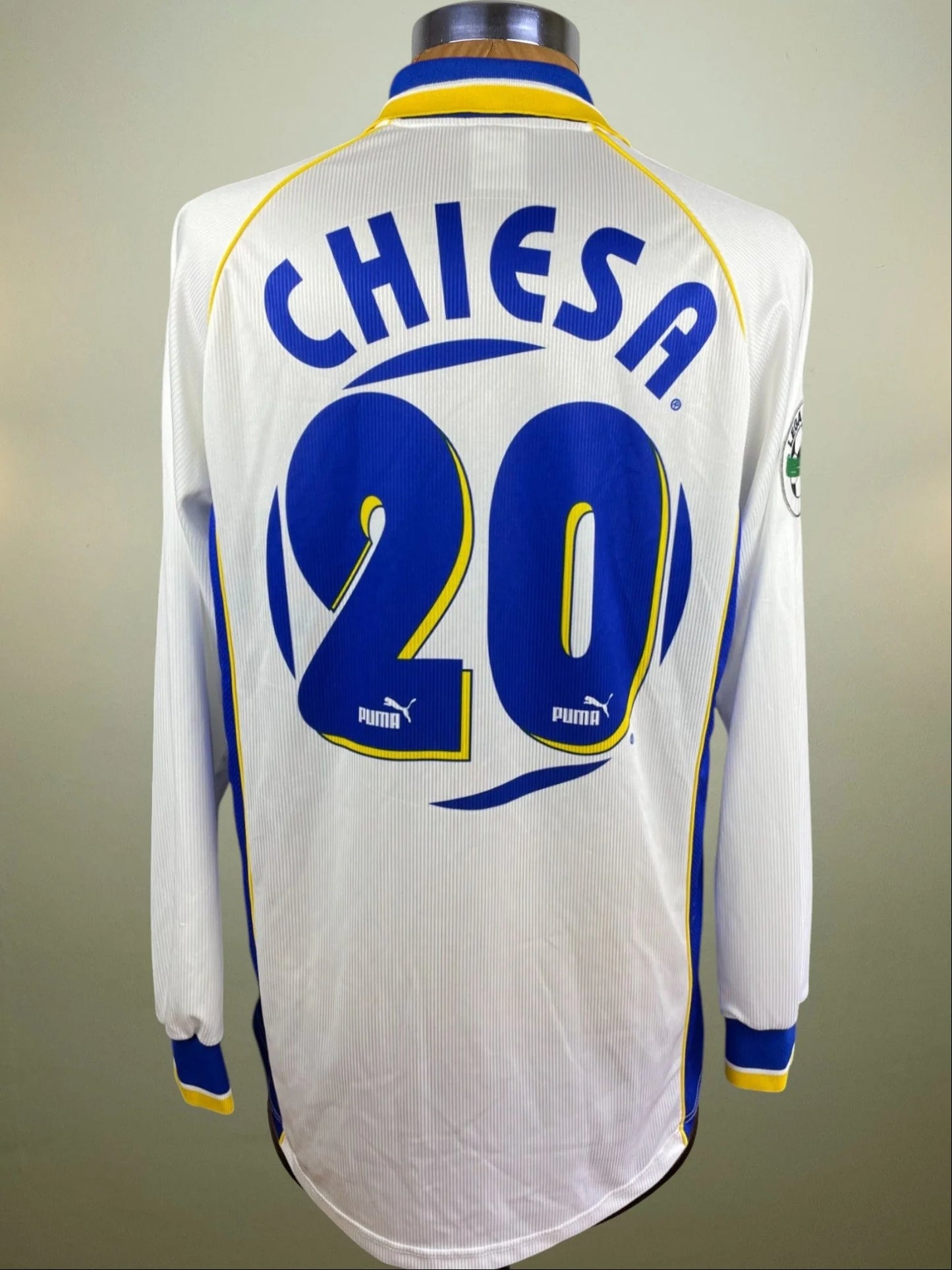 Match Shirt • Club • Parma • 1997 • Puma • Home • #20 • Enrico Chiesa • Match Worn