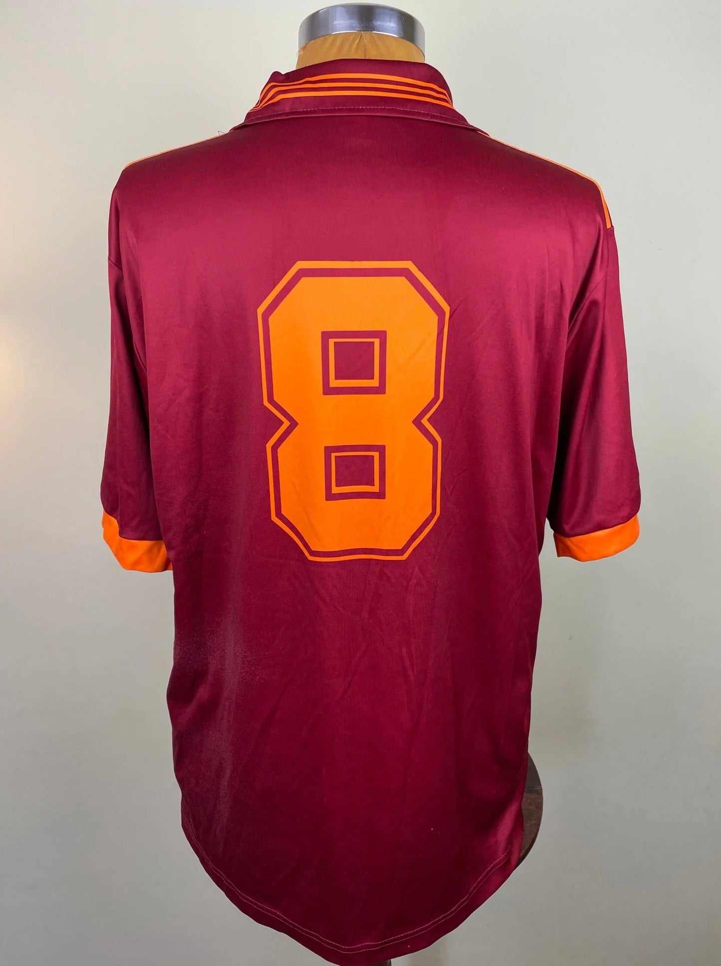 Match Shirt • Club • Roma • 1993 • Adidas • Home • #8 • Alessio Scarchilli • Match Worn
