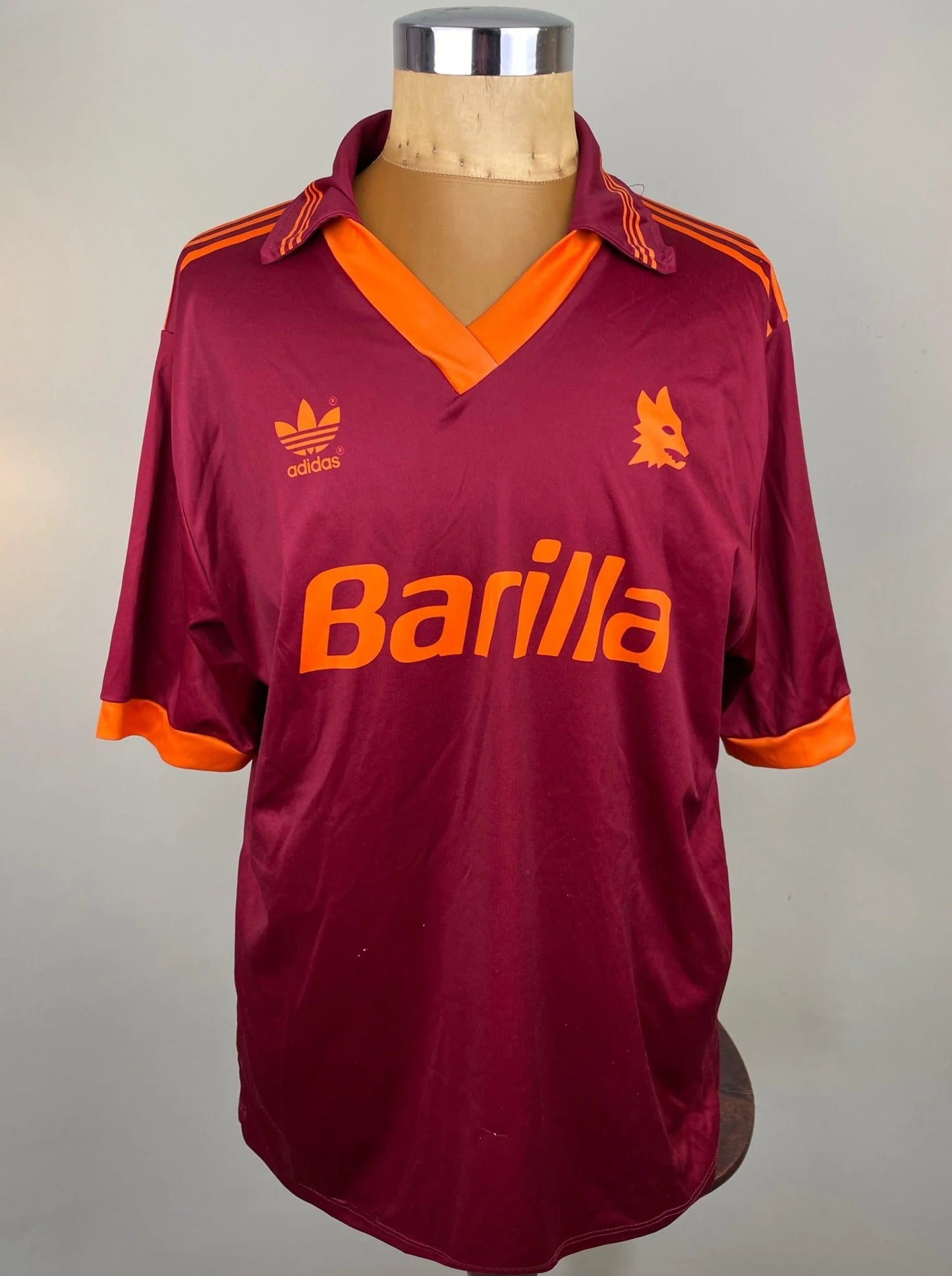 Match Shirt • Club • Roma • 1993 • Adidas • Home • #8 • Alessio Scarchilli • Match Worn