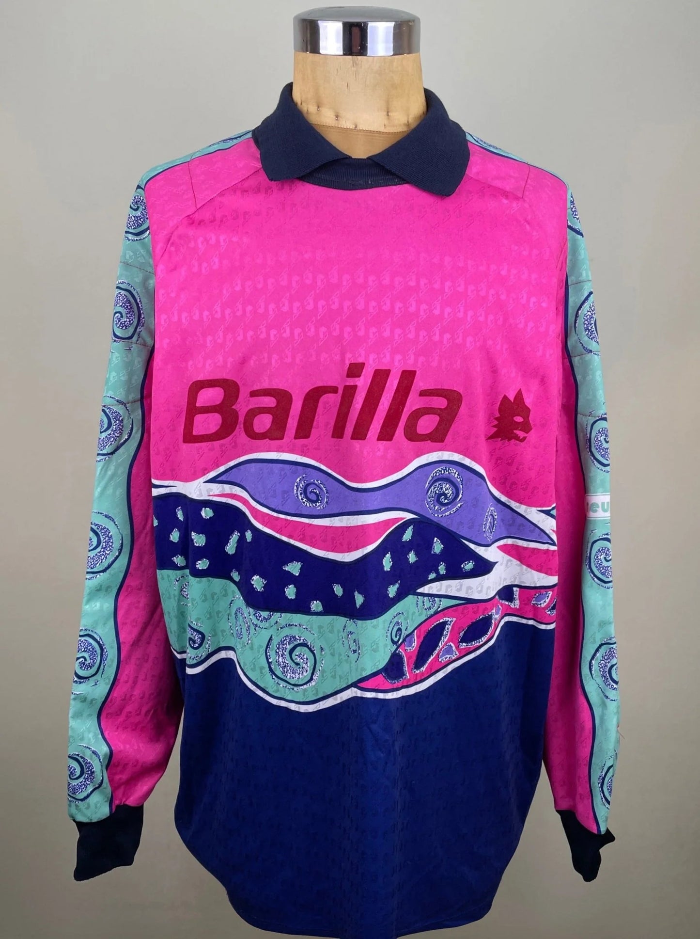 Match Shirt • Club • Roma • 1993 • Reusch • Keeper • #1 • Fabrizio Lorieri • Match Worn
