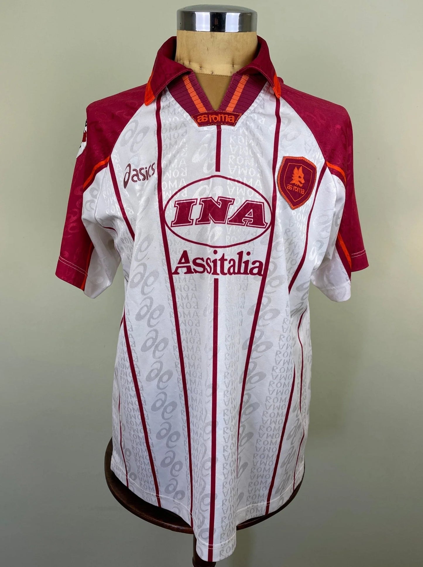 Match Shirt • Club • Roma • 1996 • Asics • Away • #17 • Francesco Totti • vs Milan