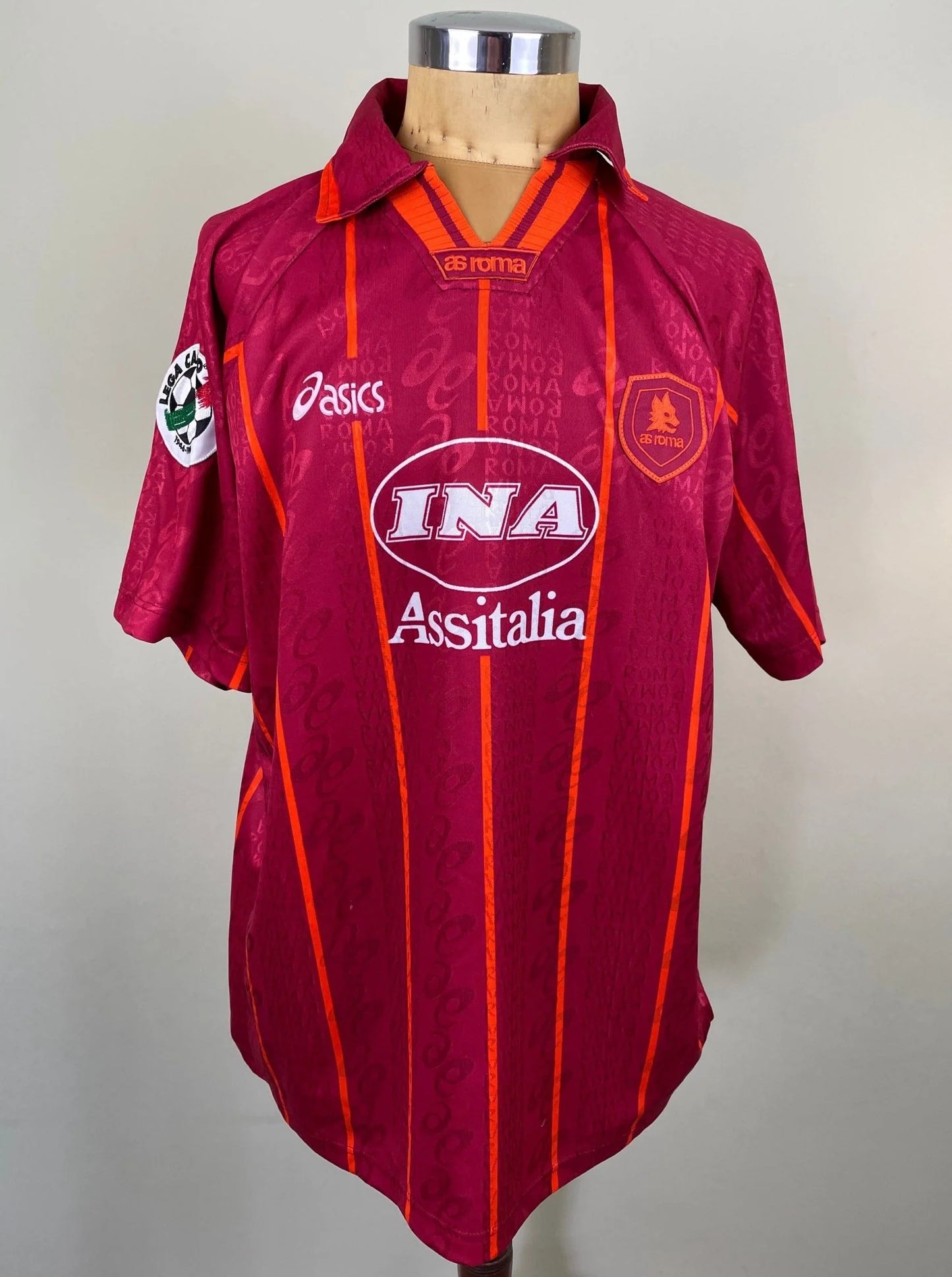 Match Shirt • Club • Roma • 1996 • Asics • Home • #17 • Francesco Totti • Match Worn