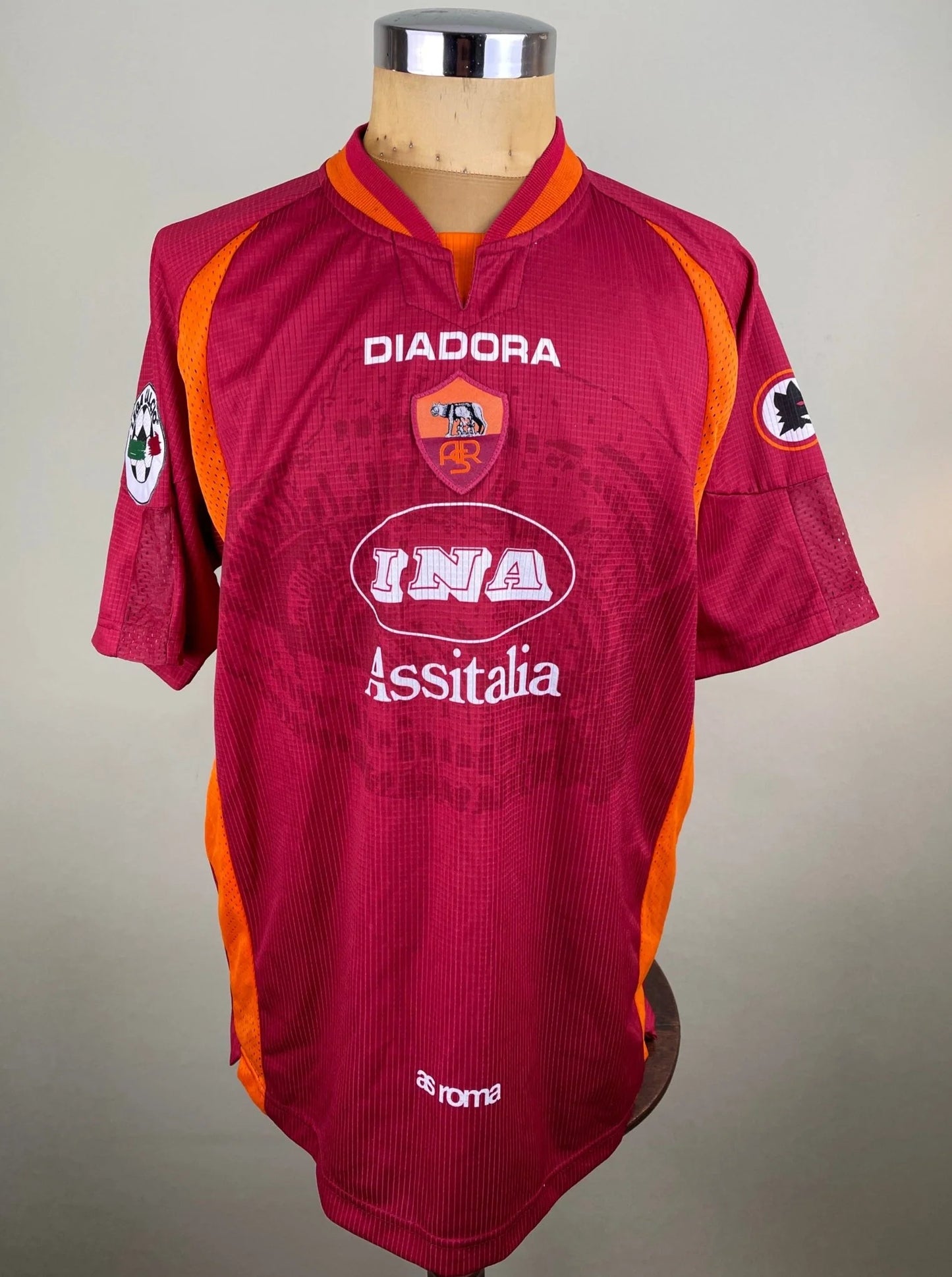 Match Shirt • Club • Roma • 1997 • Diadora • Home • #9 • Abel Balbo • Match Worn