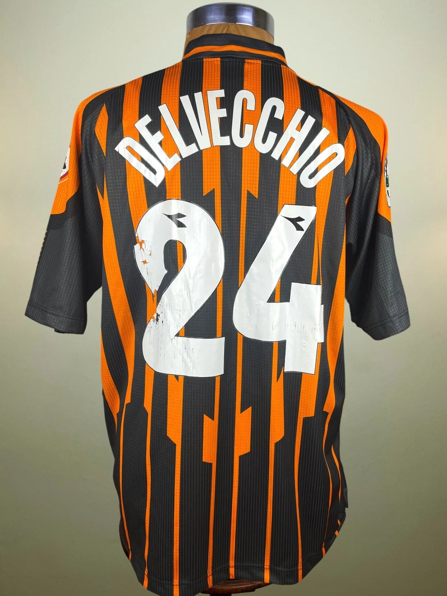 Match Shirt • Club • Roma • 1997 • Diadora • Third • #24 • Marco Delvecchio • vs Piacenza