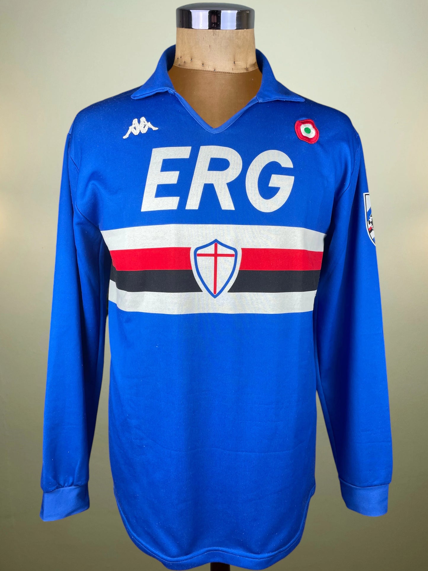 Match Shirt • Club • Sampdoria • 1988 • Kappa • Home • #10 • Roberto Mancini • Match Worn